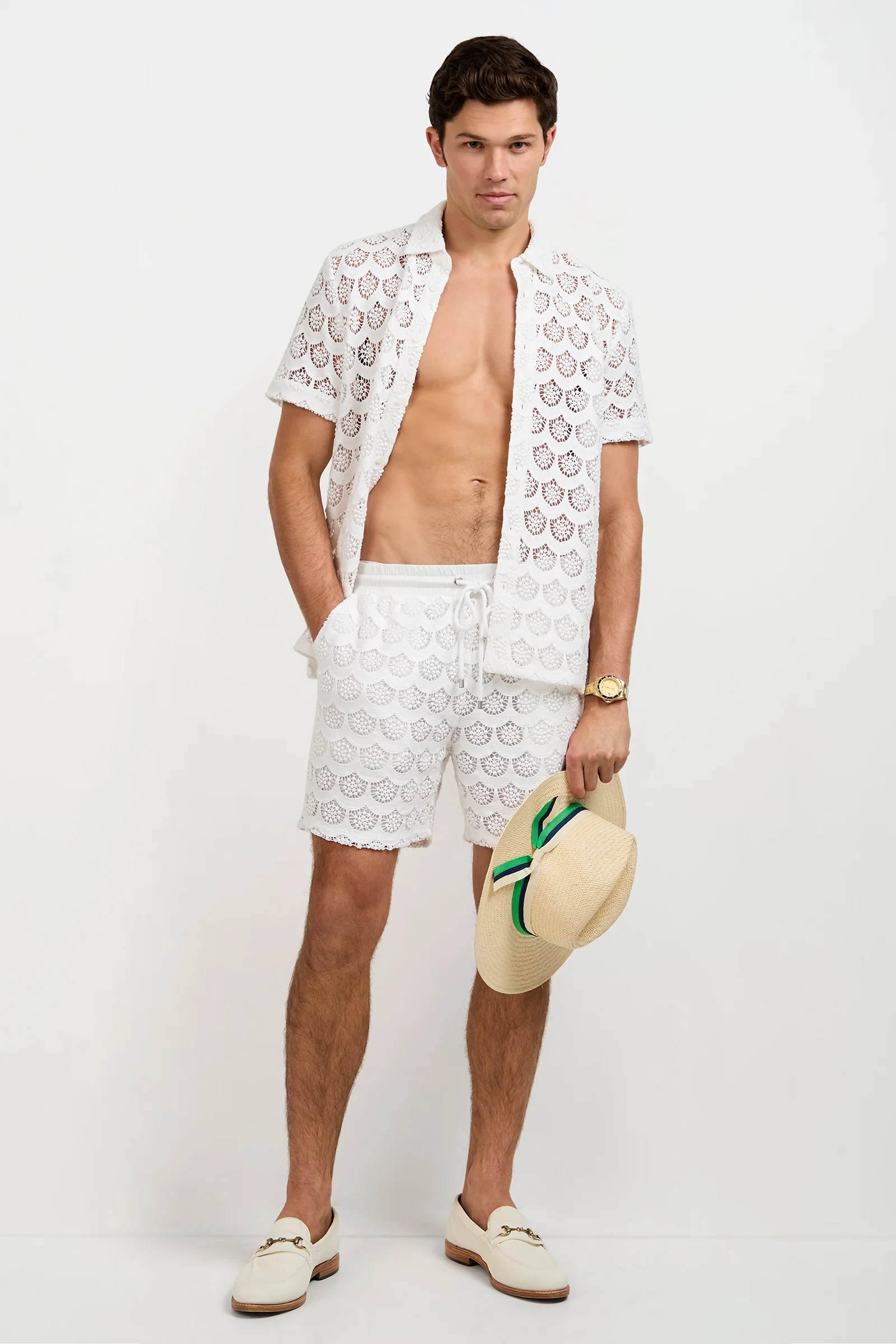 Shoreline Crochet Lace Short