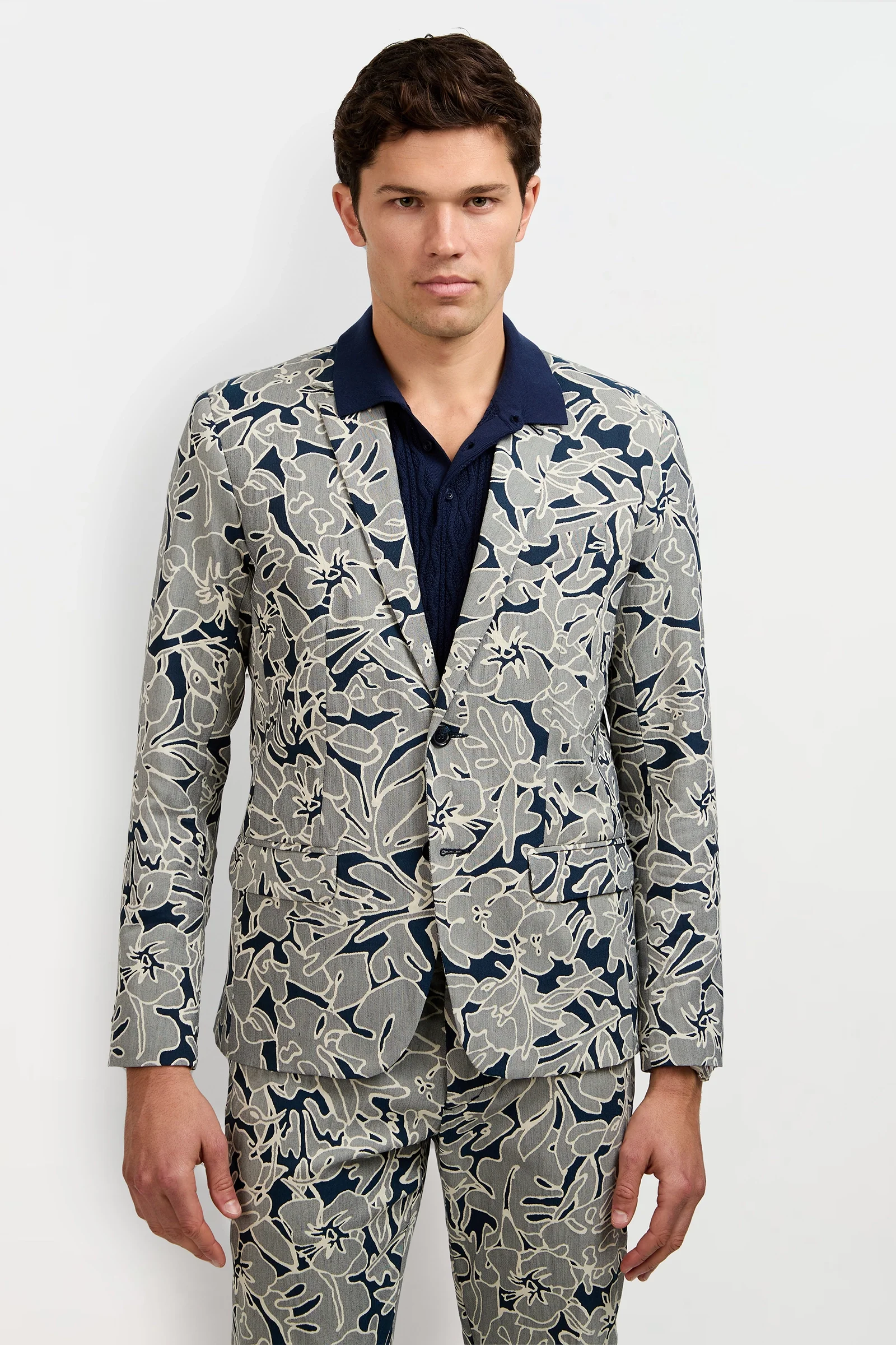 Thurston Blazer - Artsy Floral Jacquard - Image 2