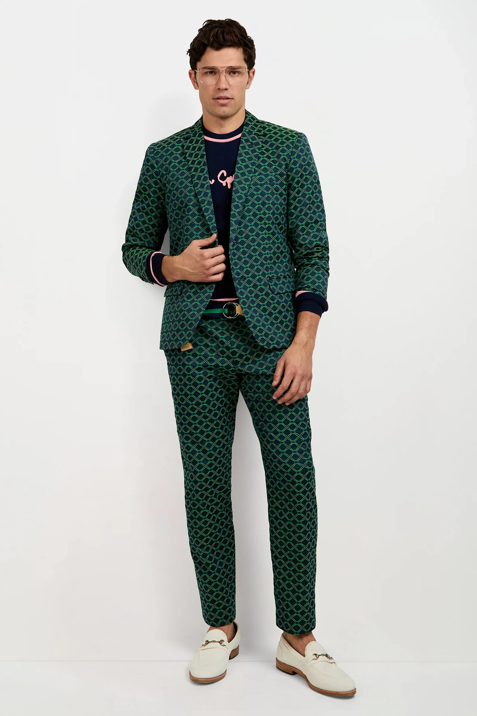Thurston Blazer - Clover Geo Jacquard