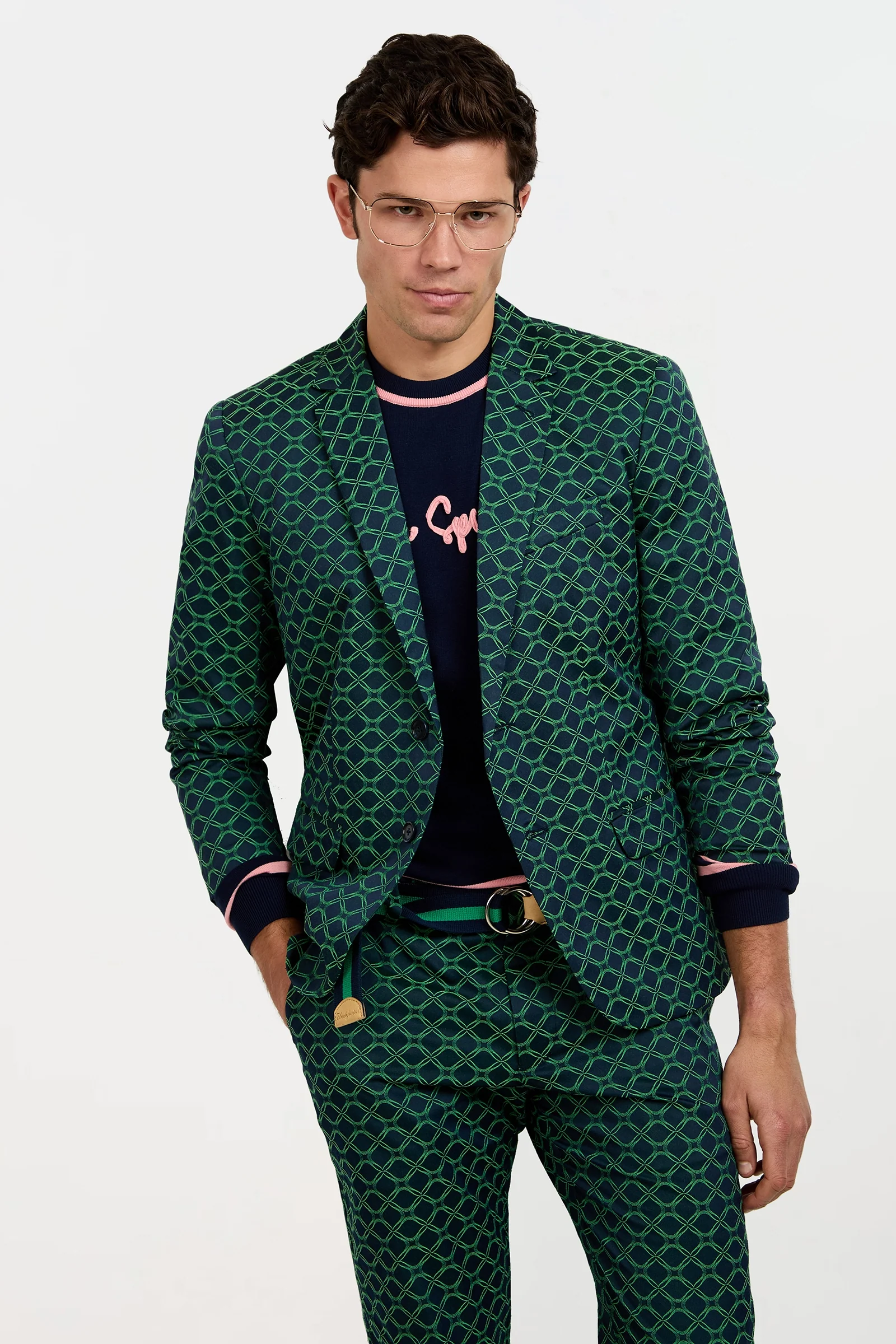 Thurston Blazer - Clover Geo Jacquard - Image 2