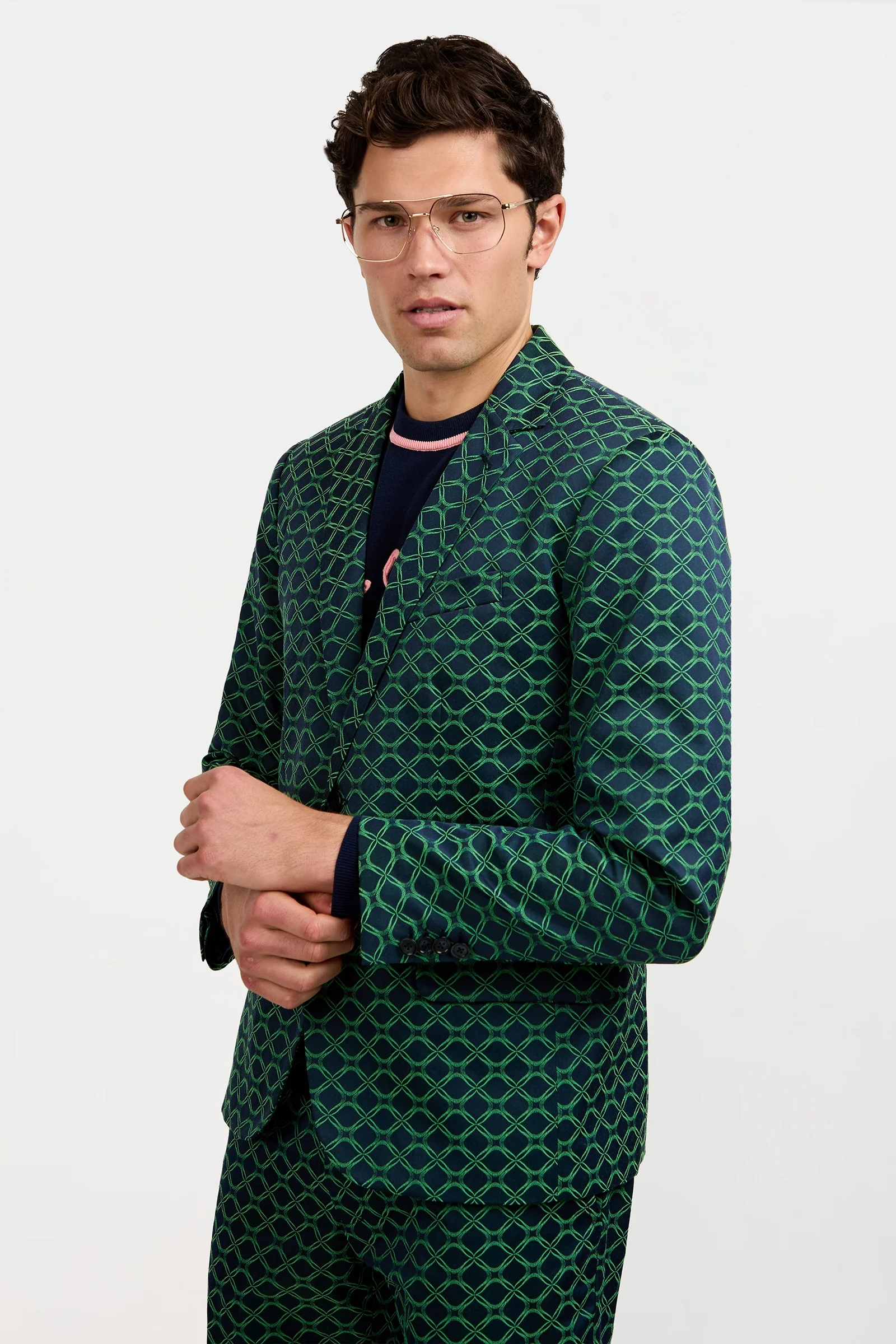 Thurston Blazer - Clover Geo Jacquard - Image 3