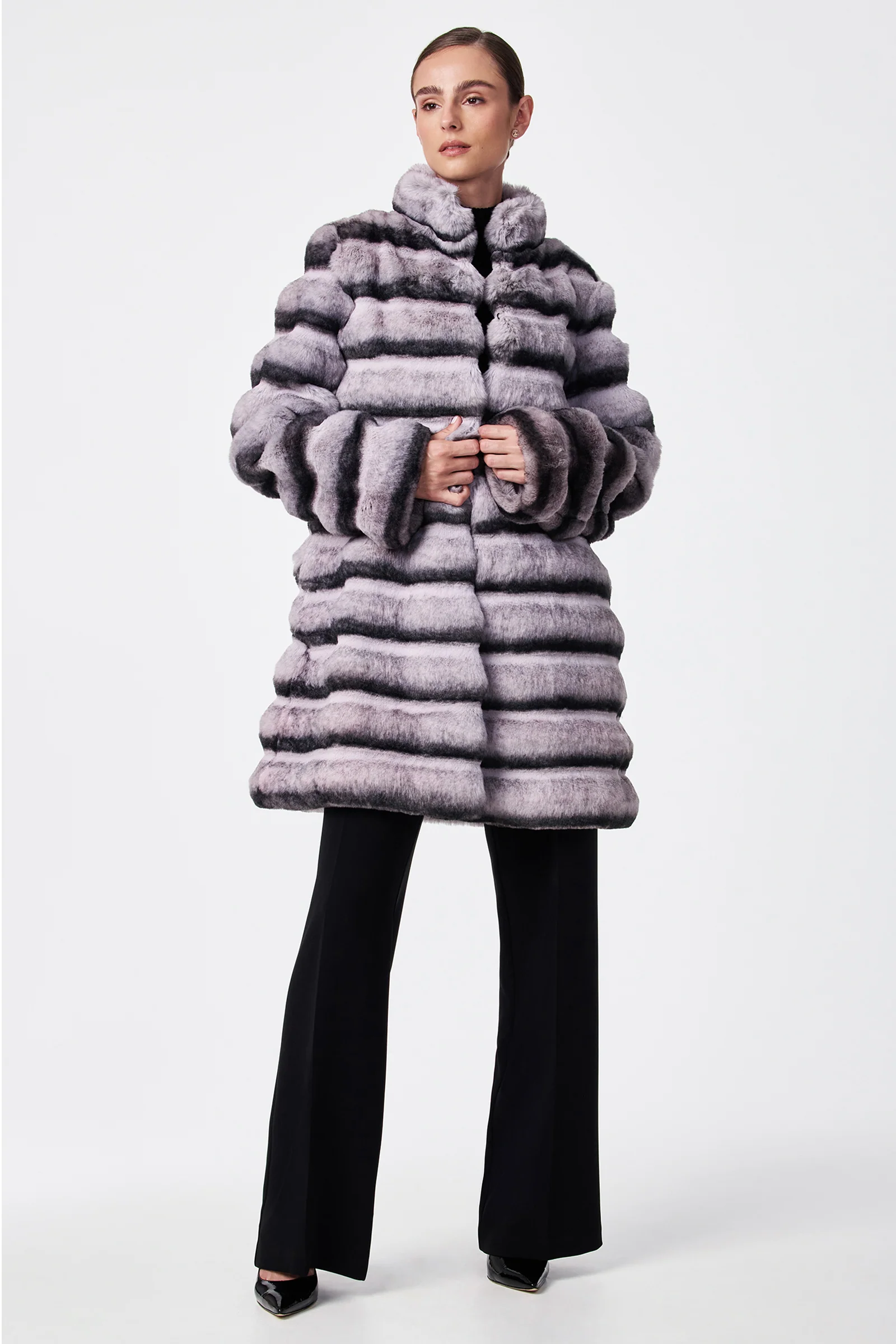 Mikel 2 Faux Fur Mid-Length Coat