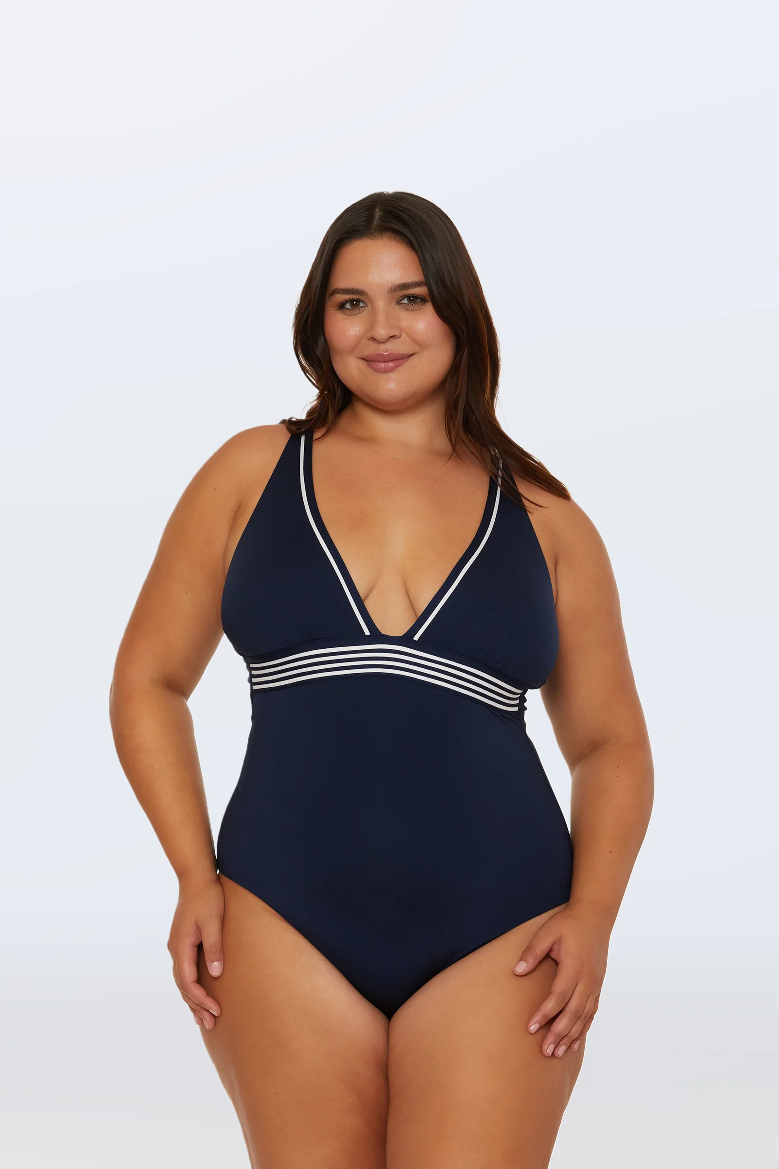 Monaco Pleated Plunge One-Piece - Image 7