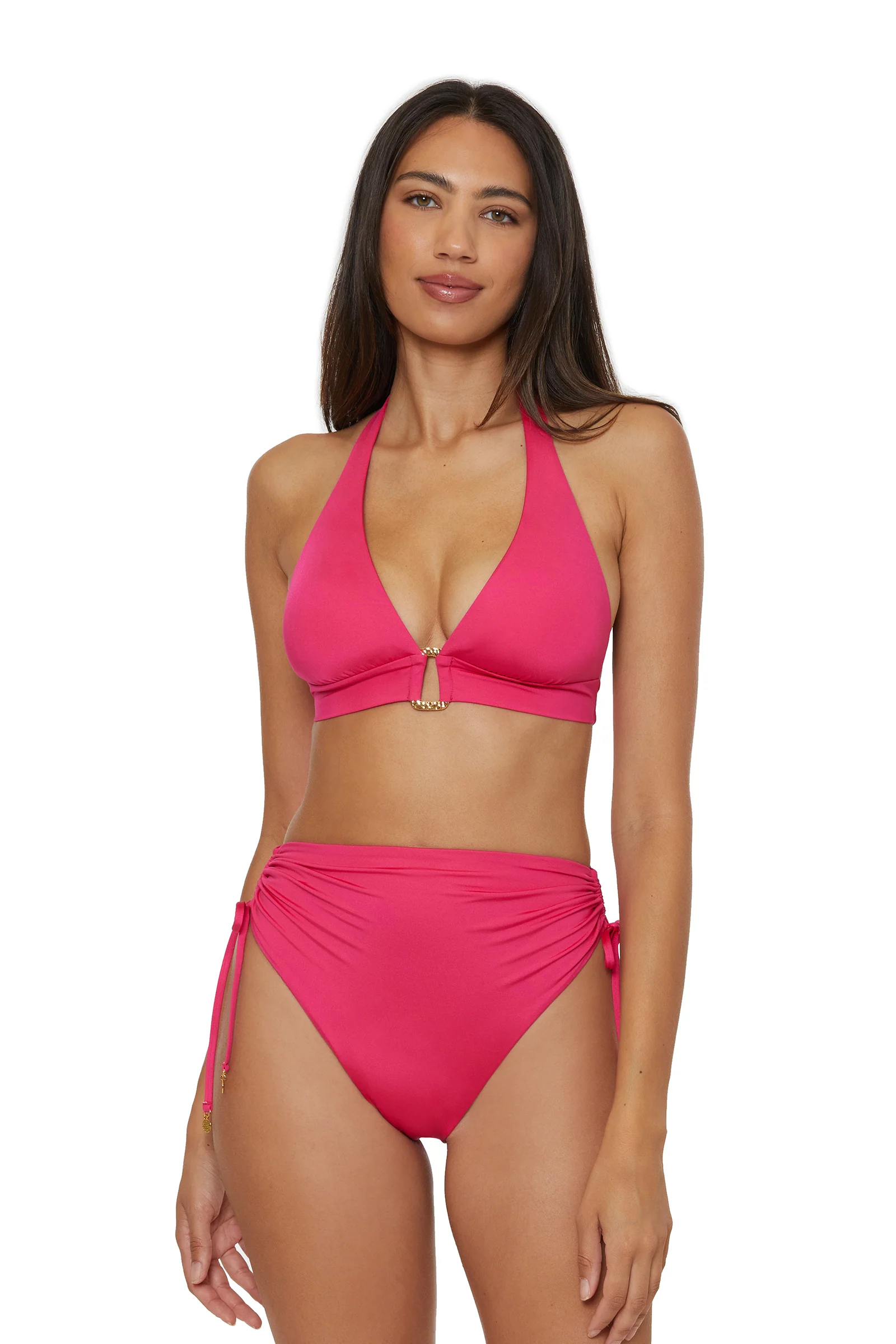 Monaco Shirred Tie High-Waist Swim Bottom - Image 5