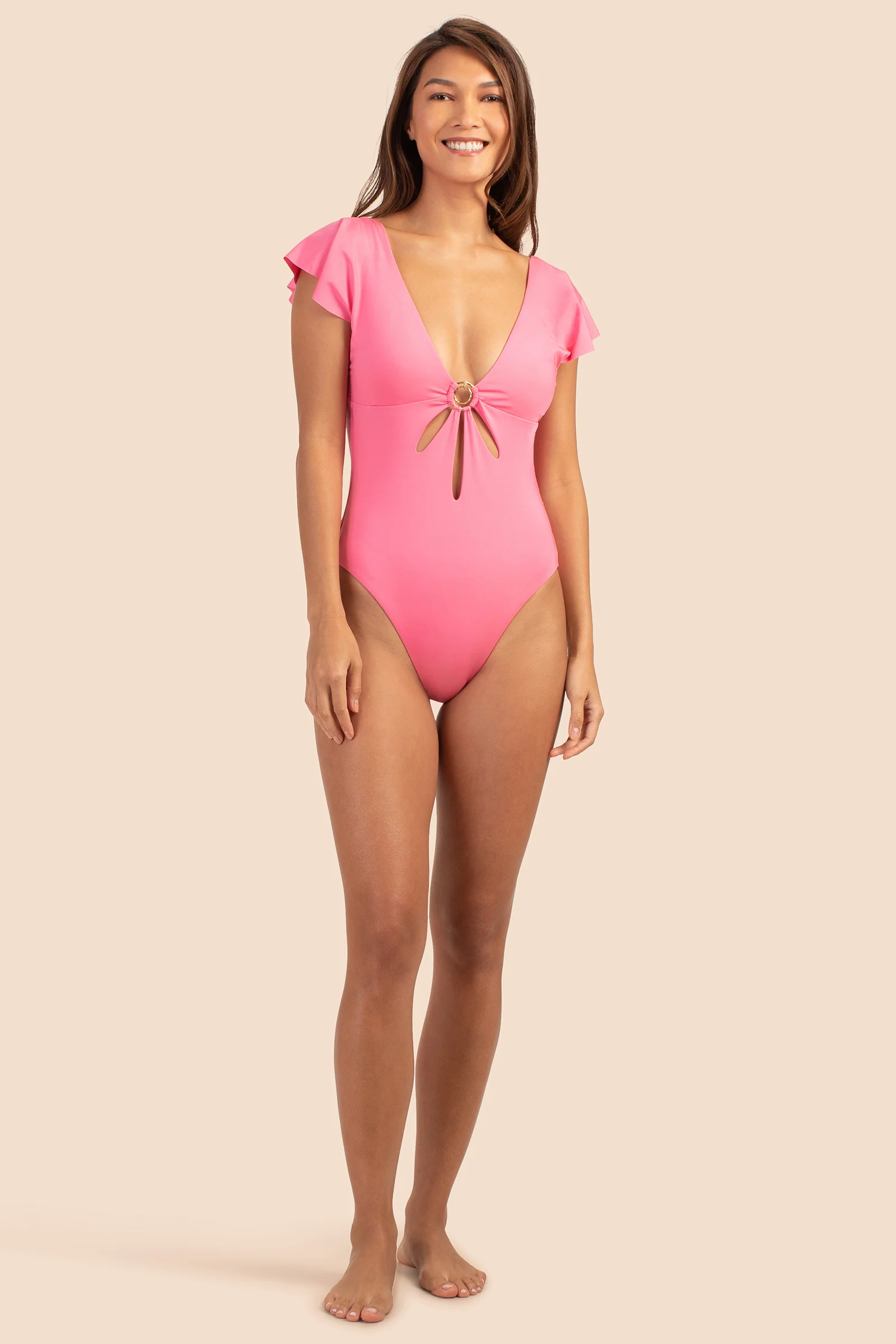 Monaco Solids Flutter Maillot - Image 7