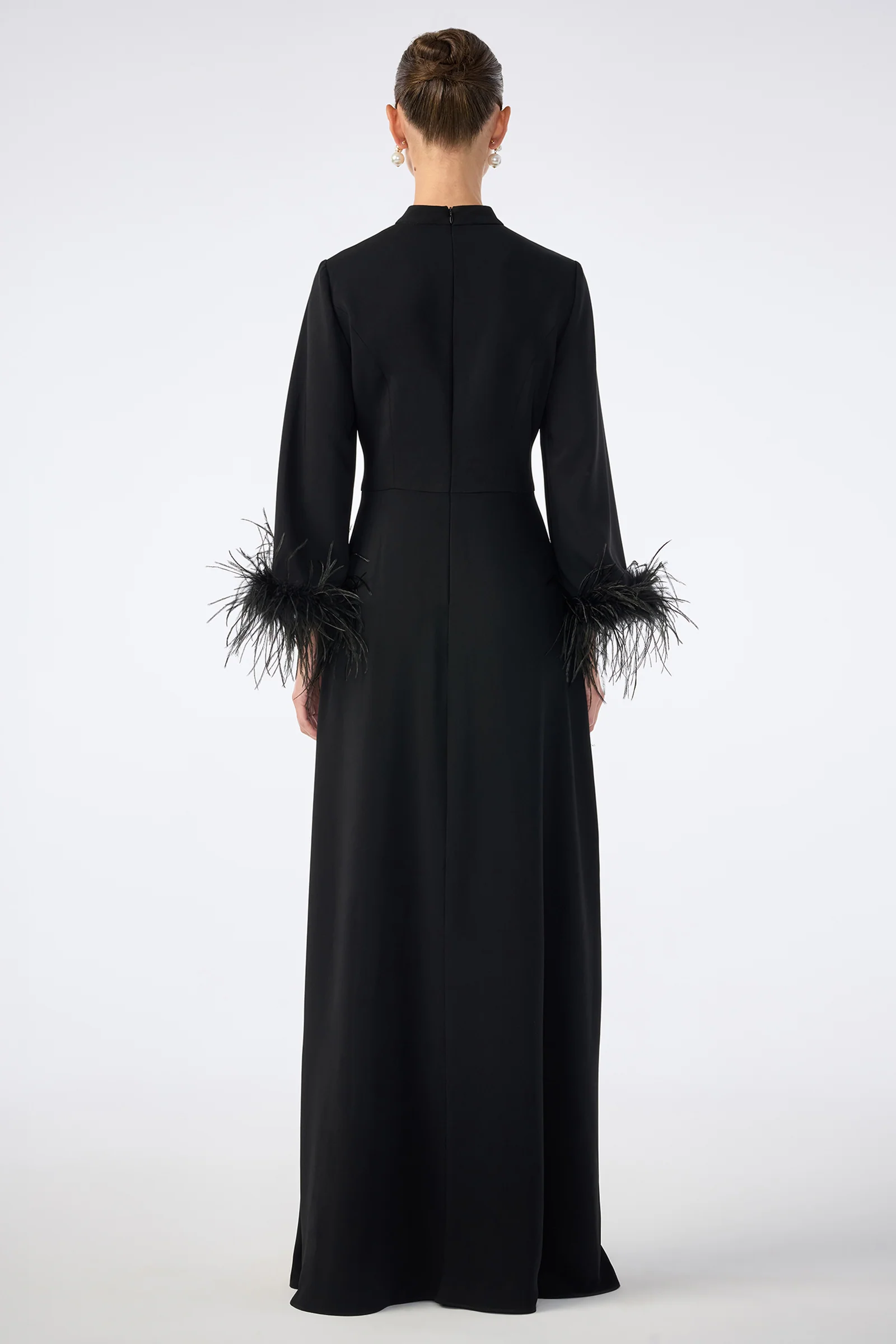Montmartre Feather-Cuff Maxi Dress - Image 4