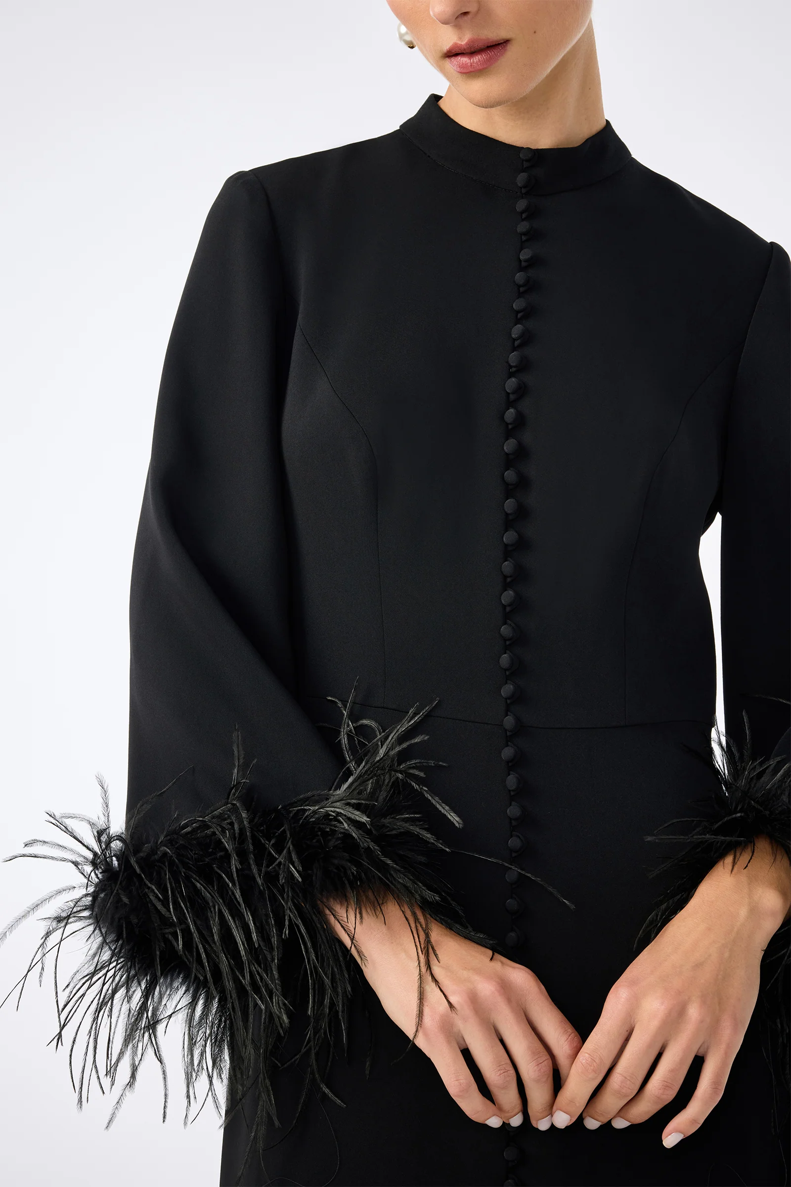 Montmartre Feather-Cuff Maxi Dress - Image 5