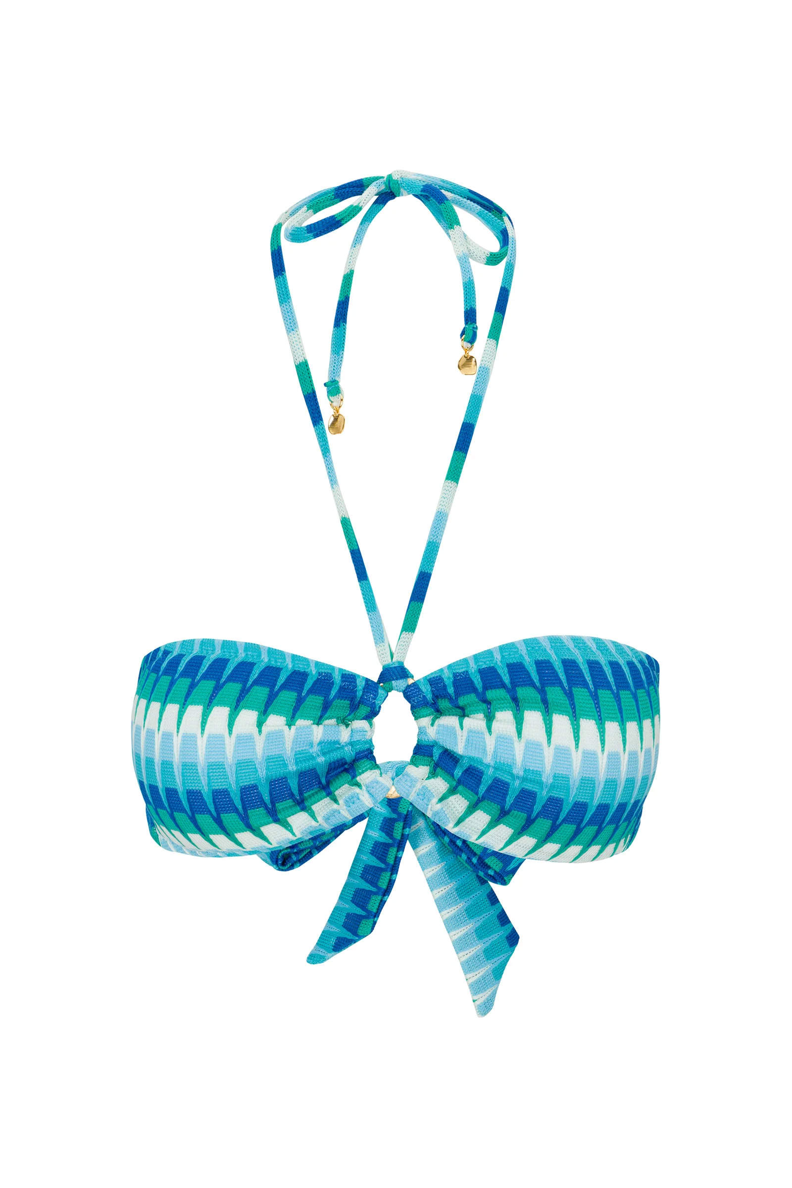 Women's Moonray Ring Halter Bandeau Swim Top - Image 2