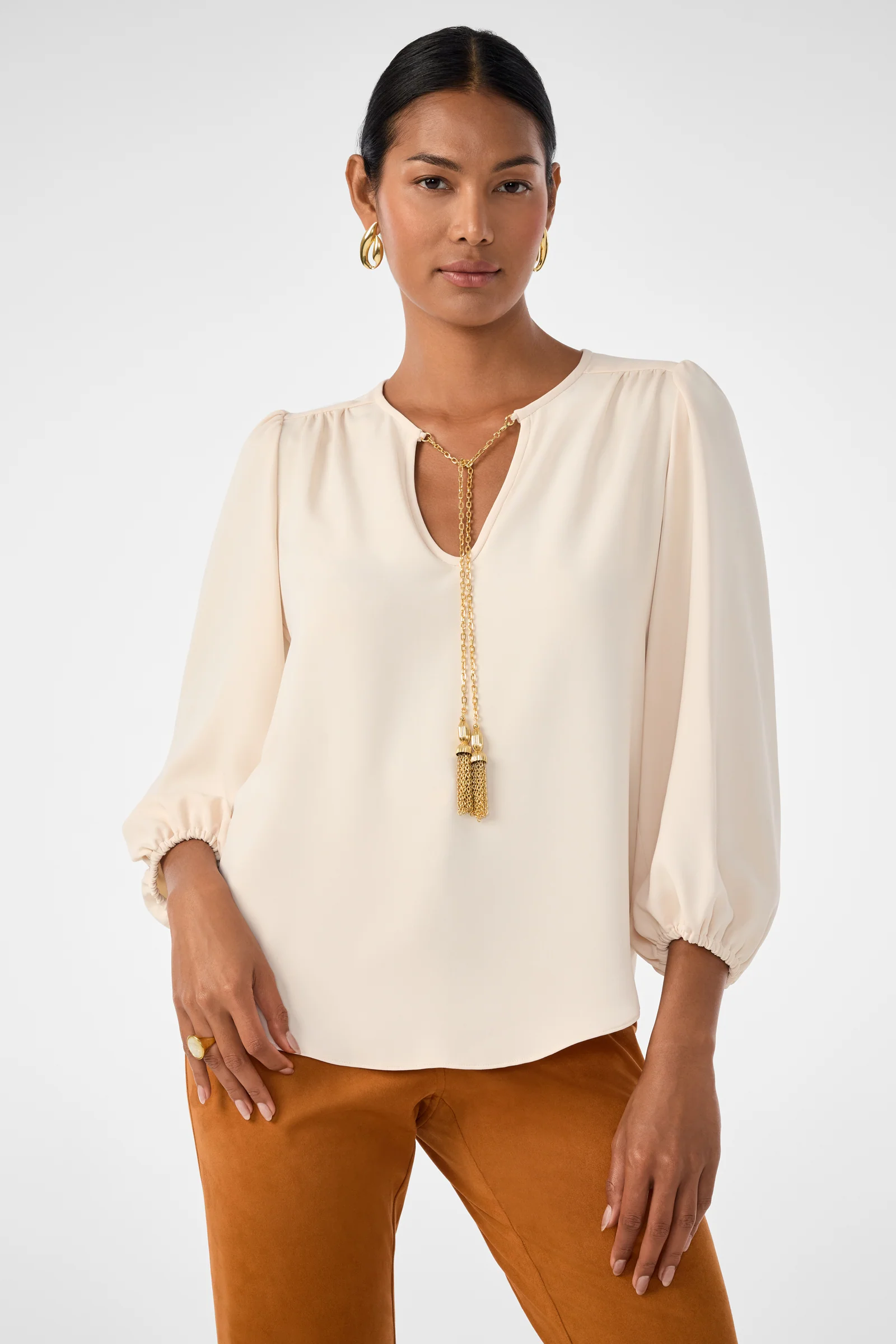 Morabi Split-Neck Top - Image 7