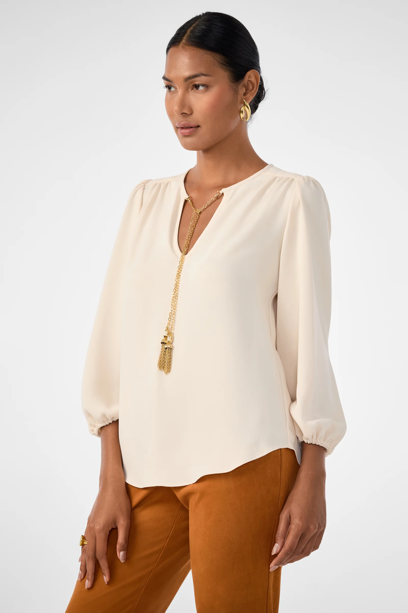 Morabi Split-Neck Top - Image 9