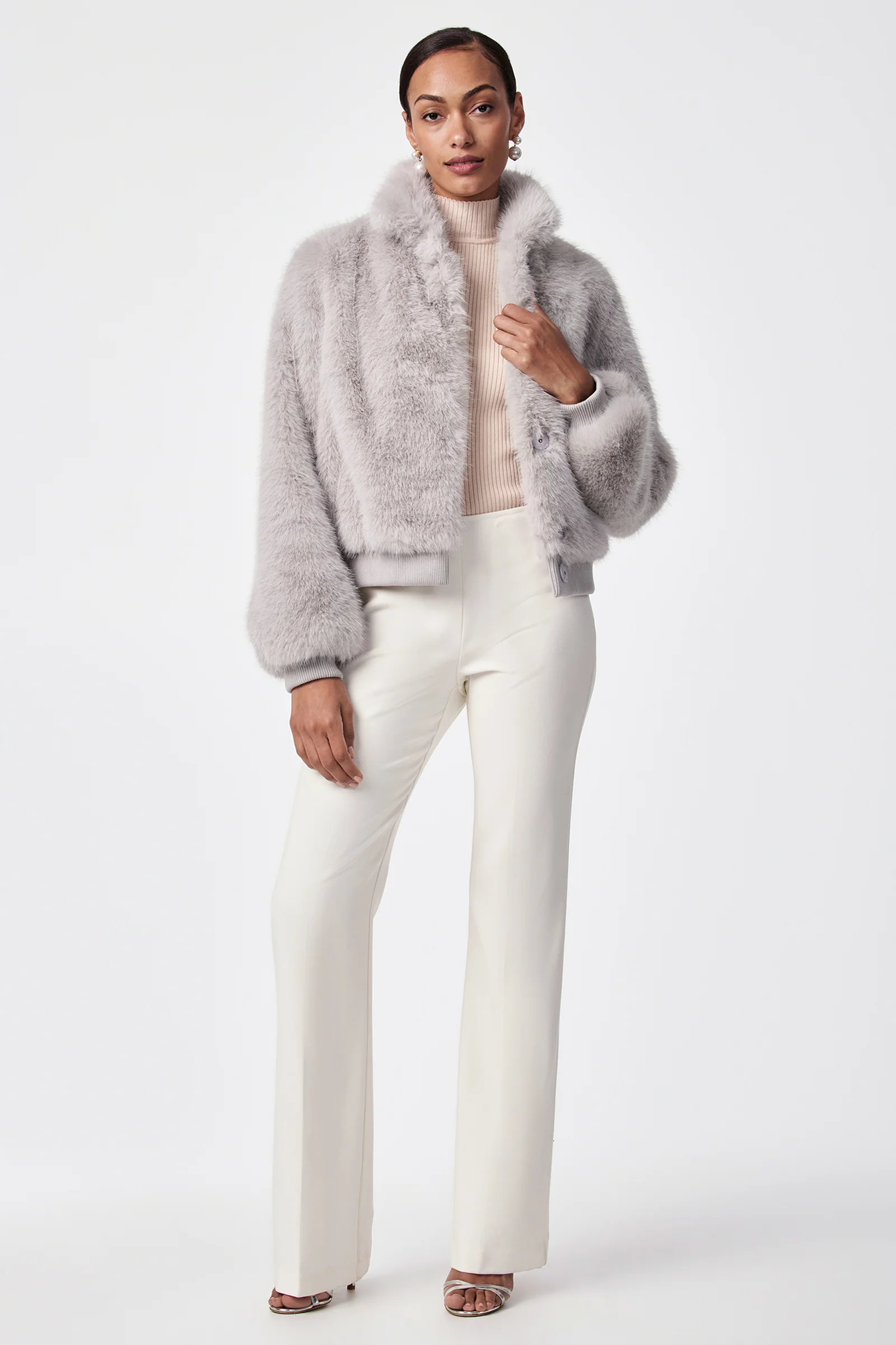 Morris Short Faux Fur Coat - Image 2