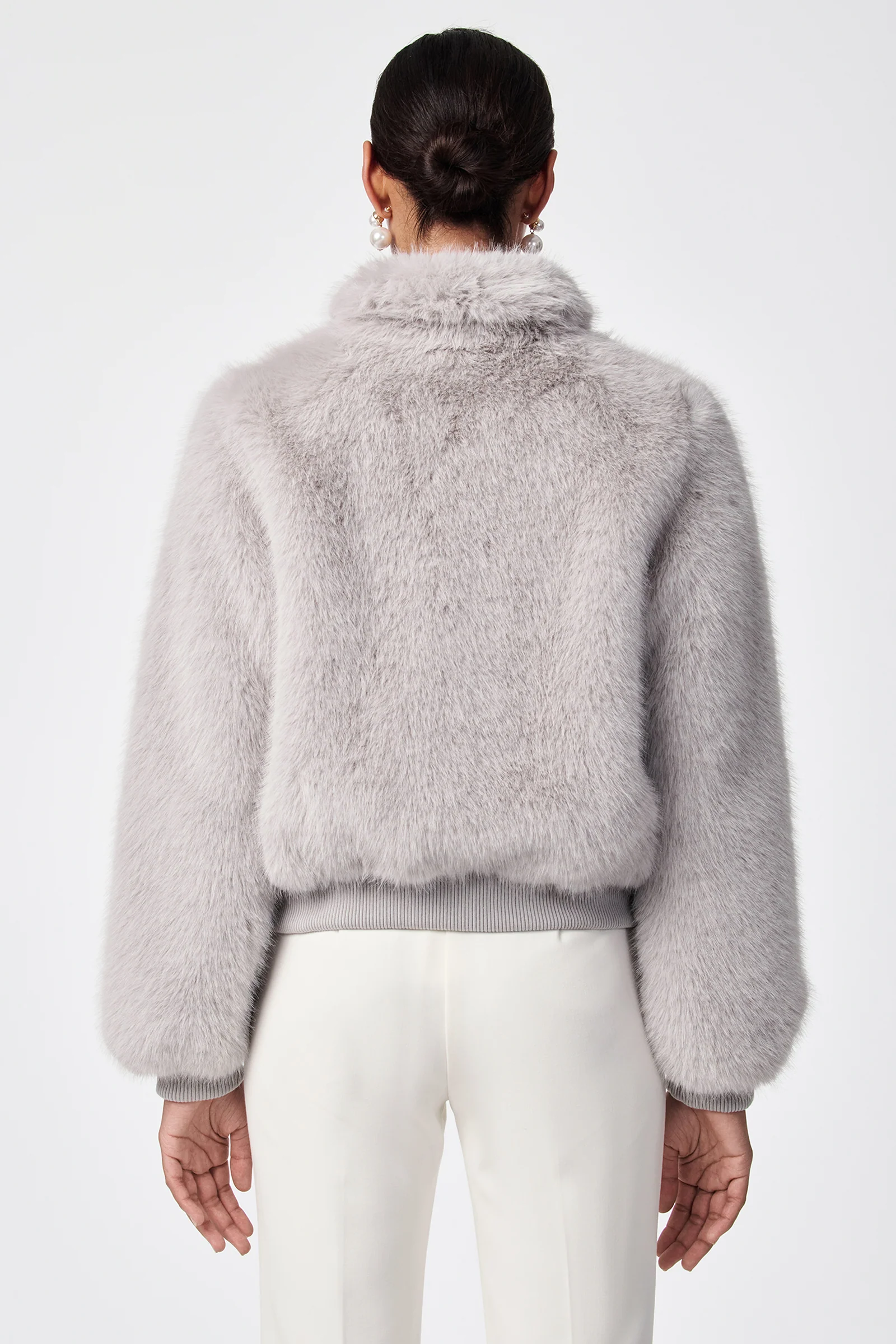 Morris Short Faux Fur Coat - Image 4