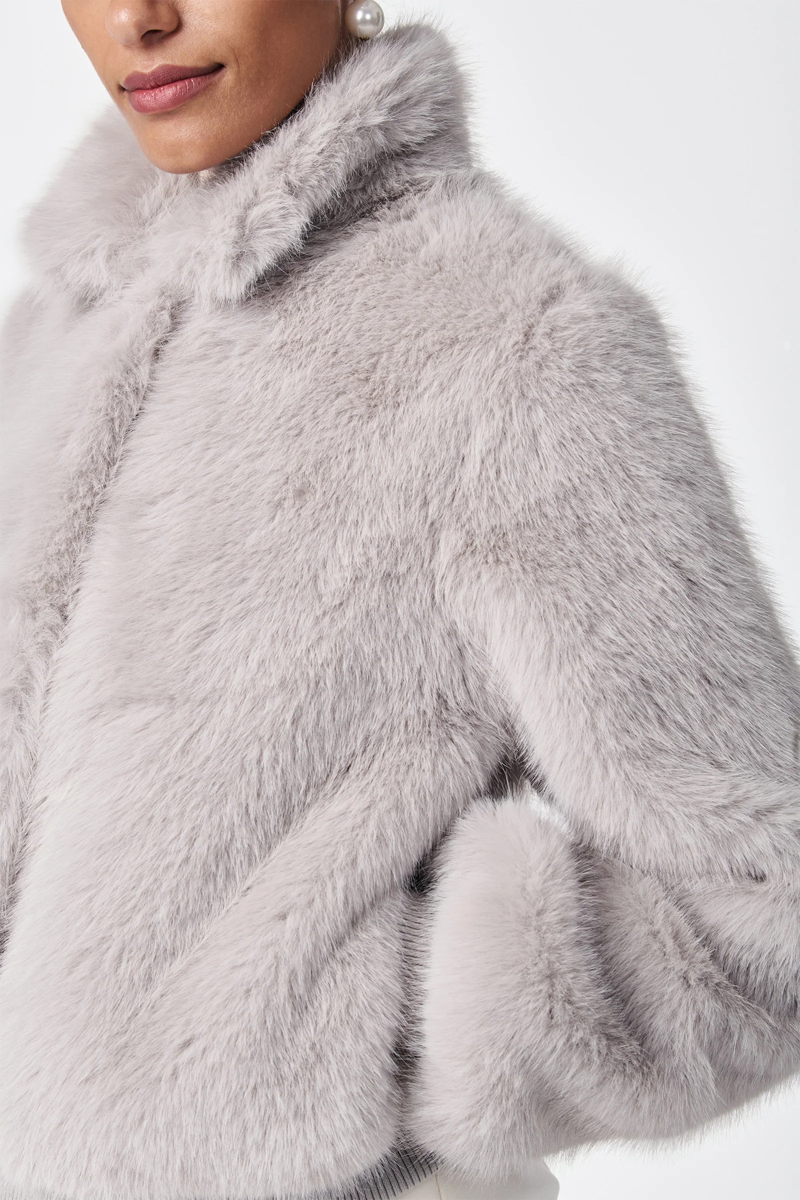 Morris Short Faux Fur Coat - Image 5