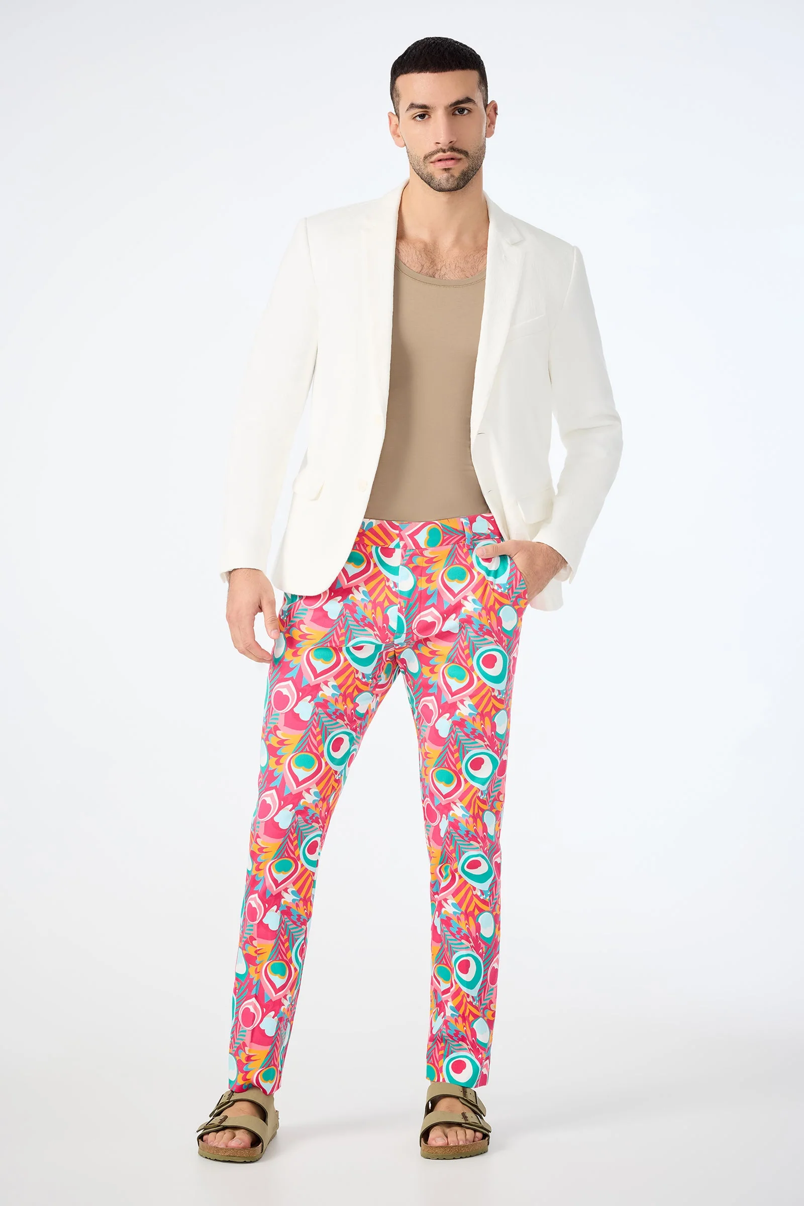 Clyde Slim Trouser - Dramont Herringbone - Image 6