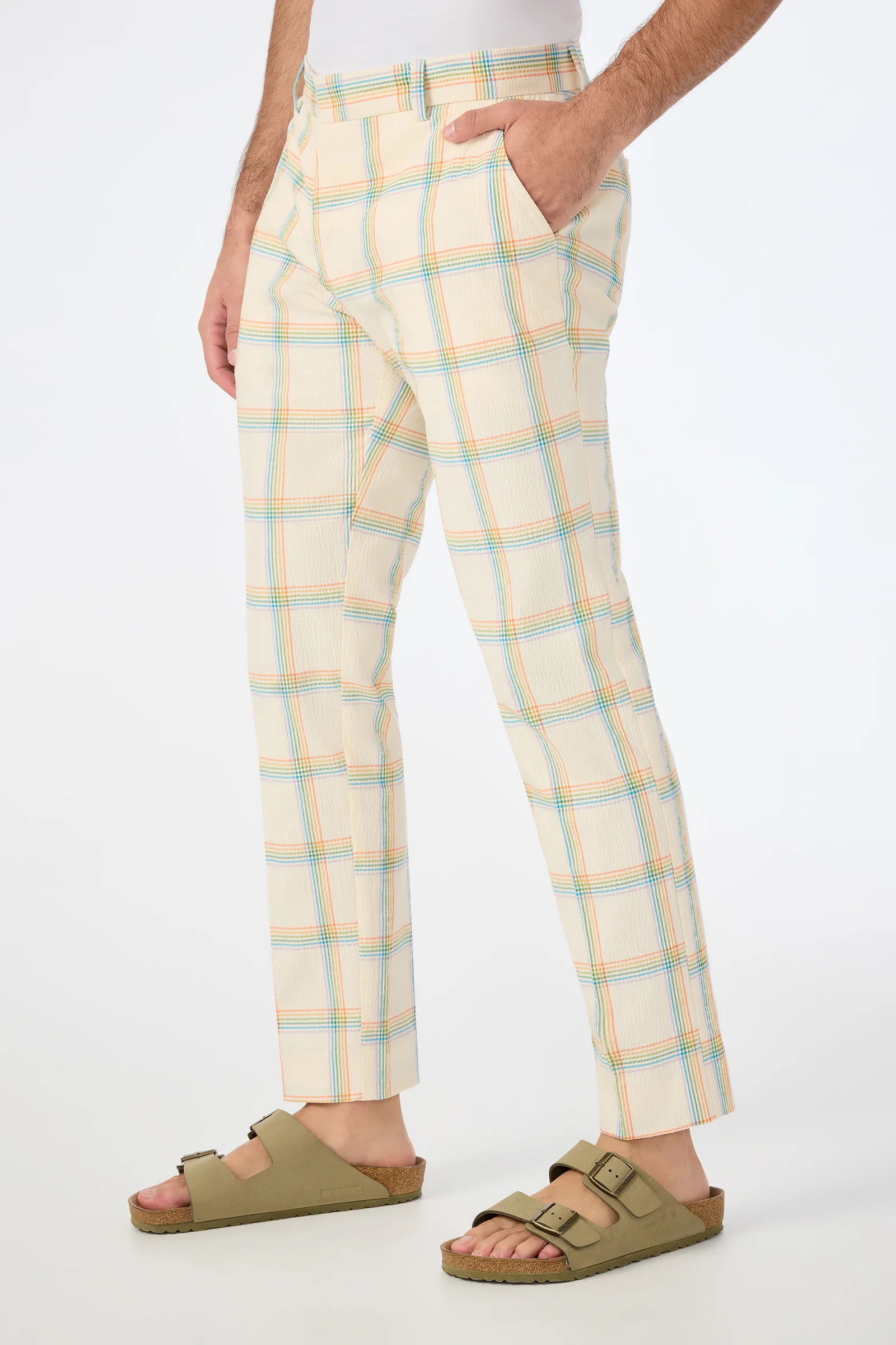 Clyde Slim Trouser - Pride Plaid - Image 3