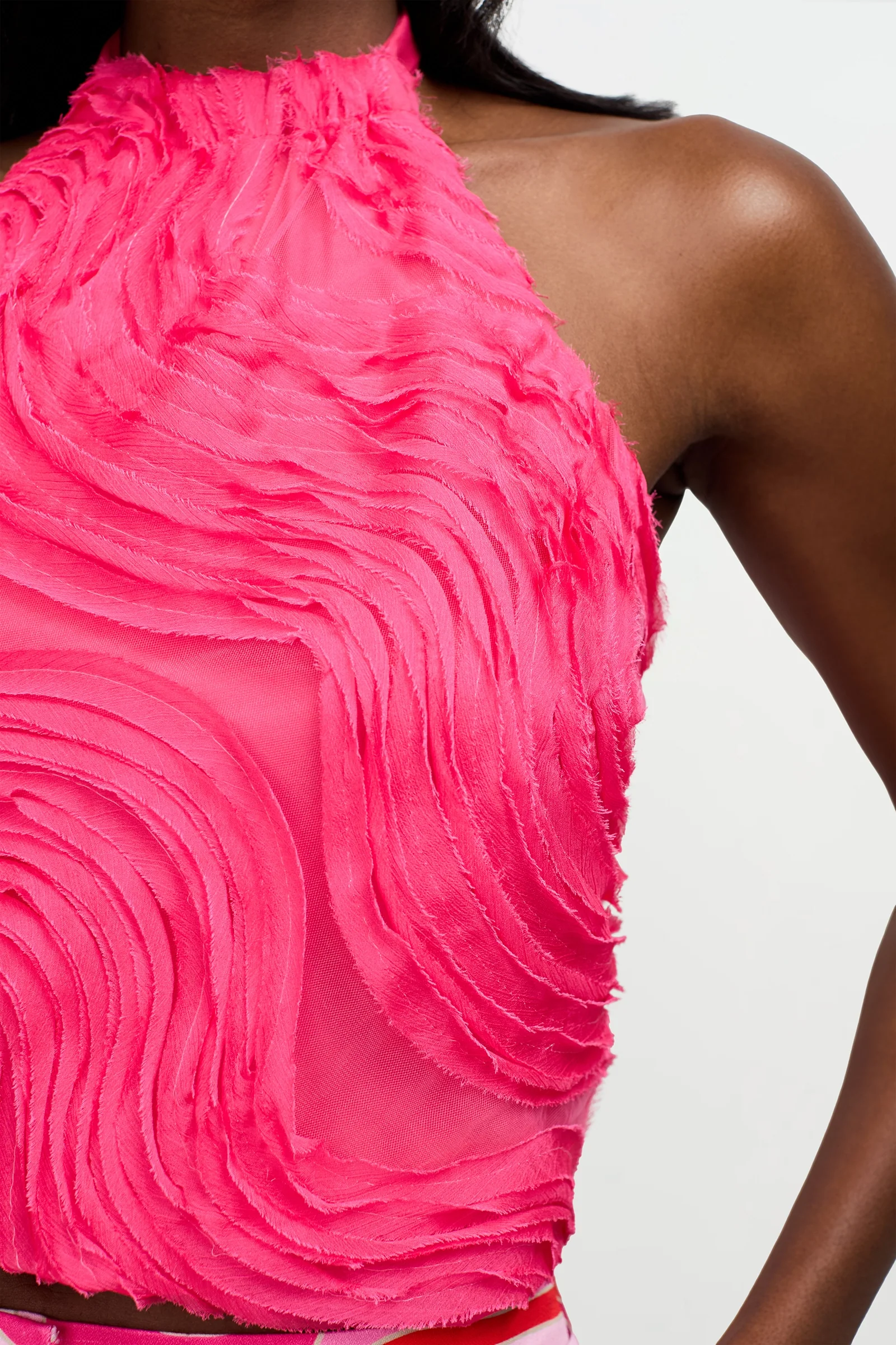 Myka Organza Halter Top - Image 4