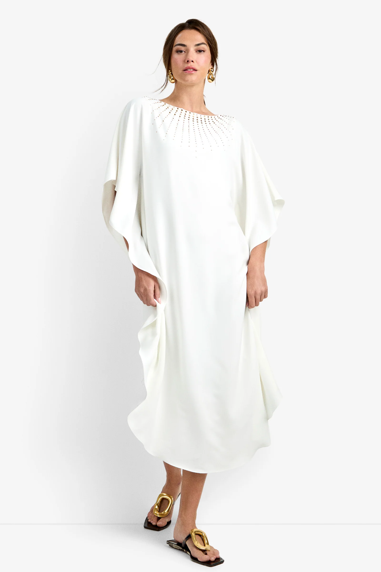 Neena Rhinestone Caftan Dress - Image 2