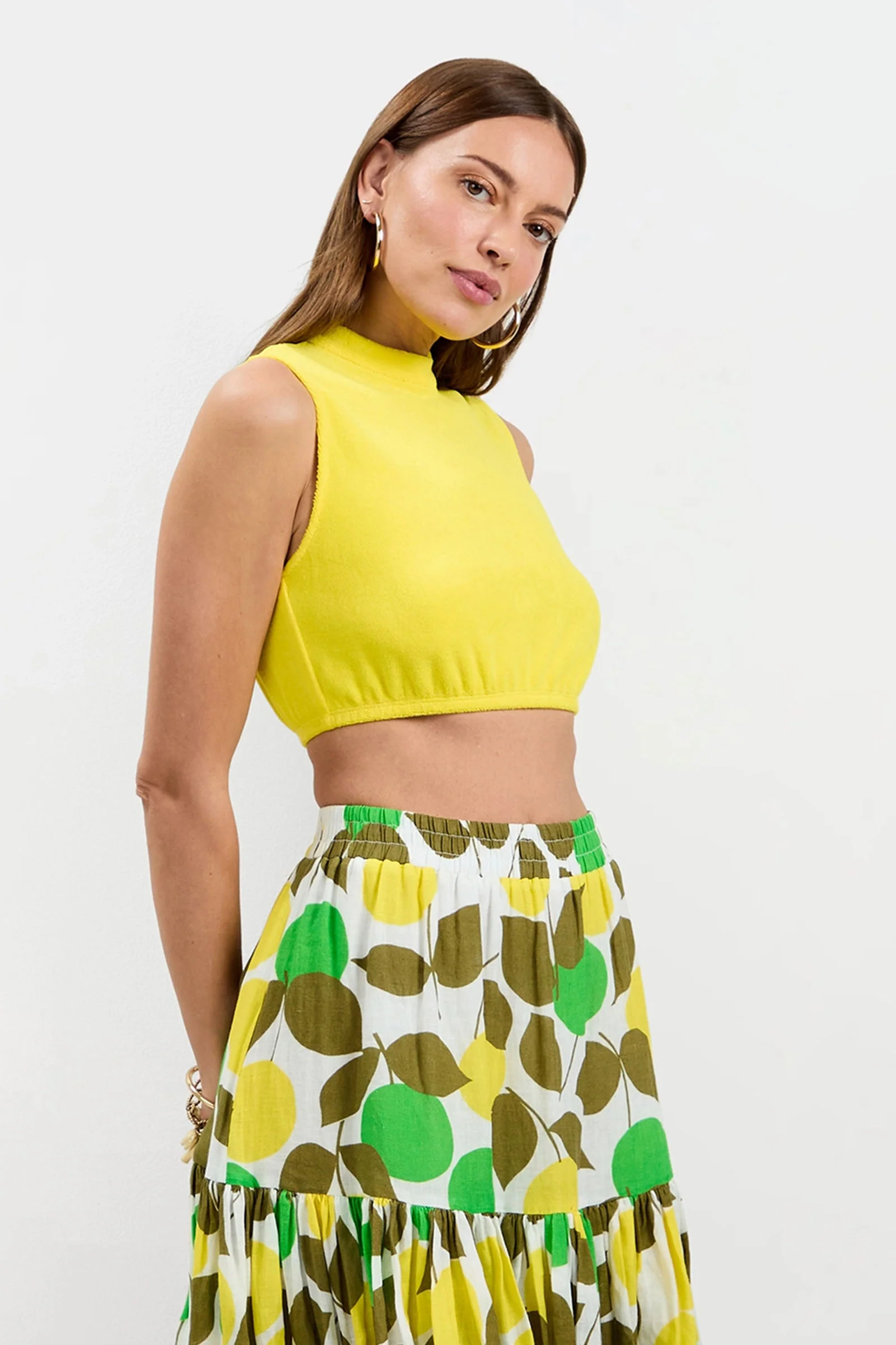 Nelda Sleeveless Crop Top - Poolside Terry - Image 7