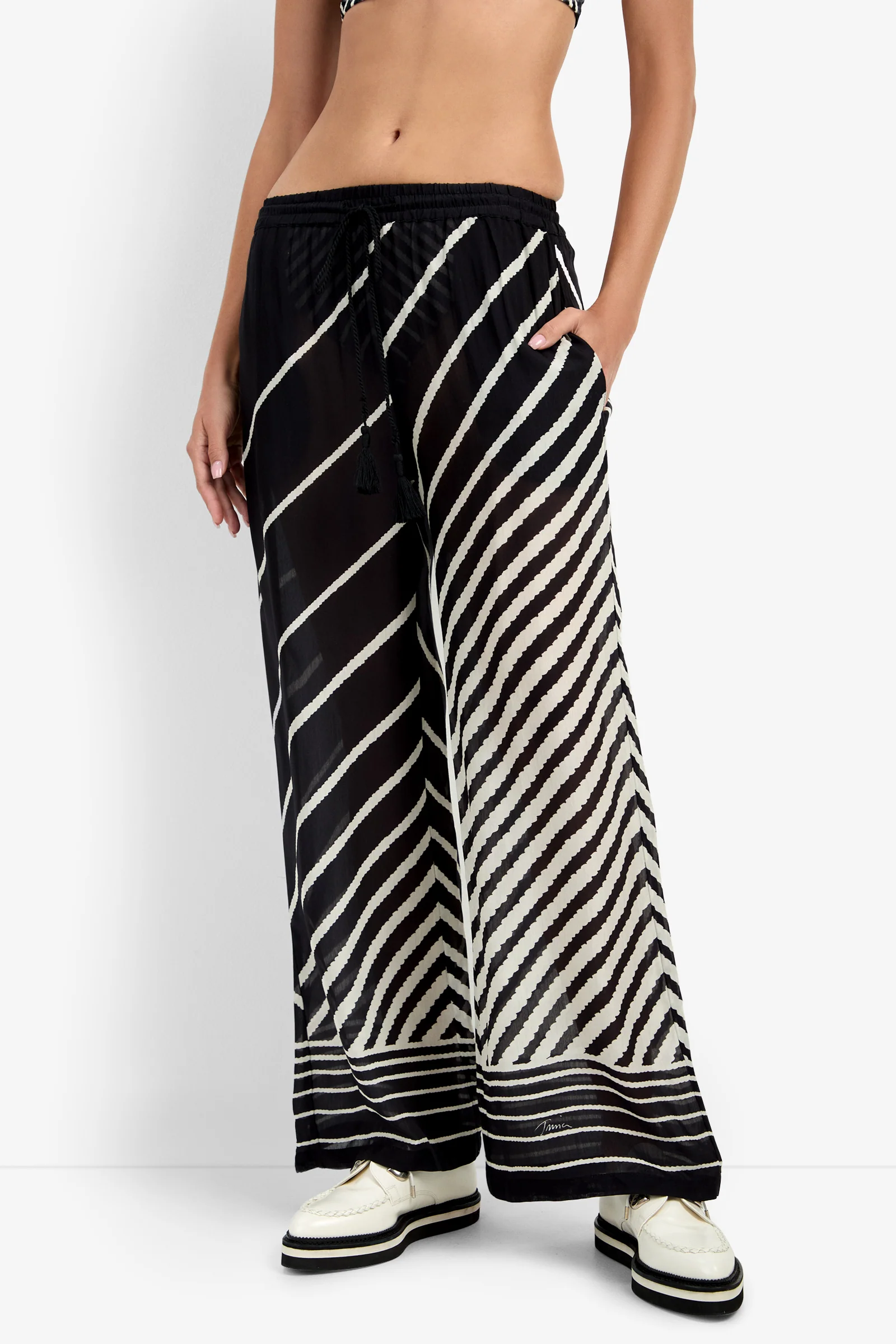 Net Stripe Beach Pant - Image 2