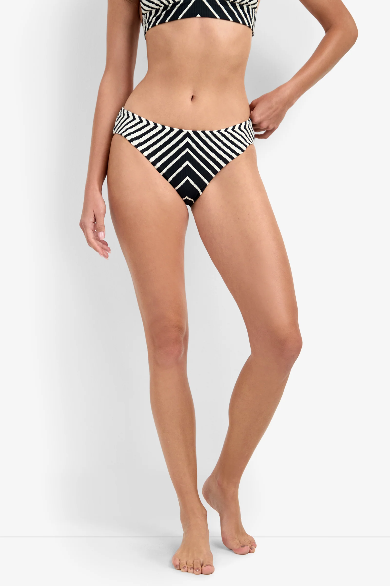 Net Stripe Hipster Bikini Bottom - Image 2