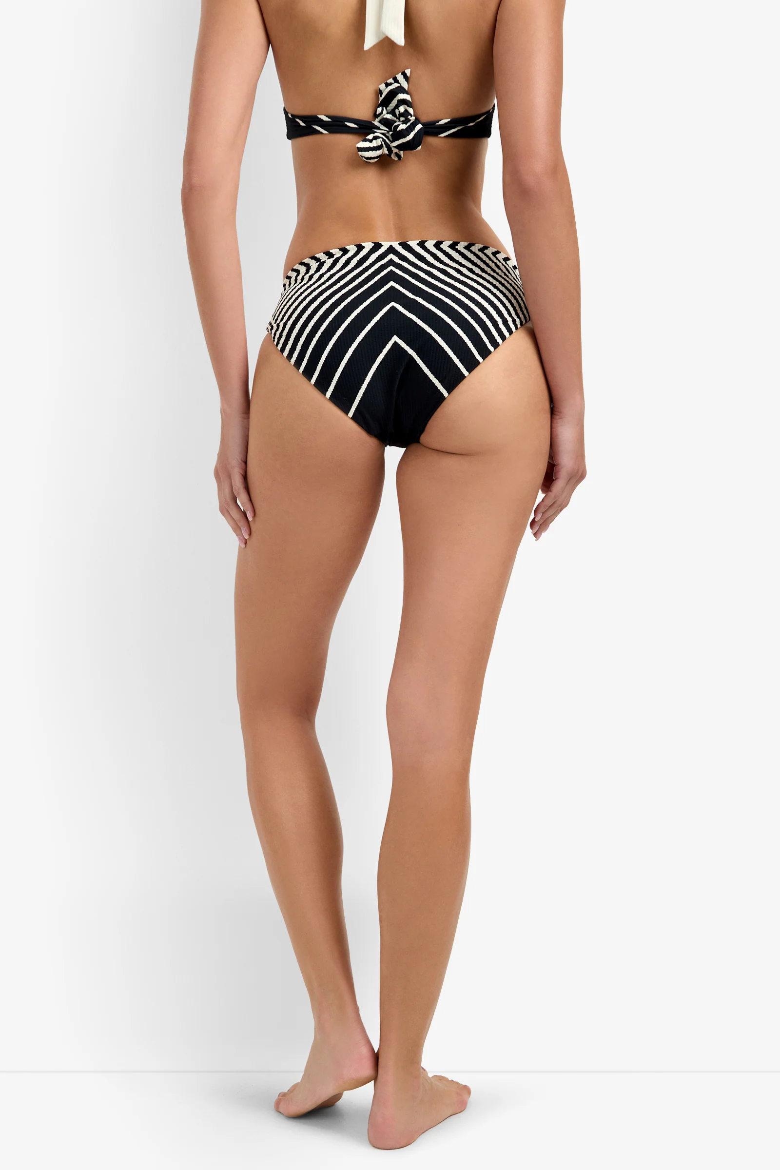 Net Stripe Hipster Bikini Bottom - Image 3