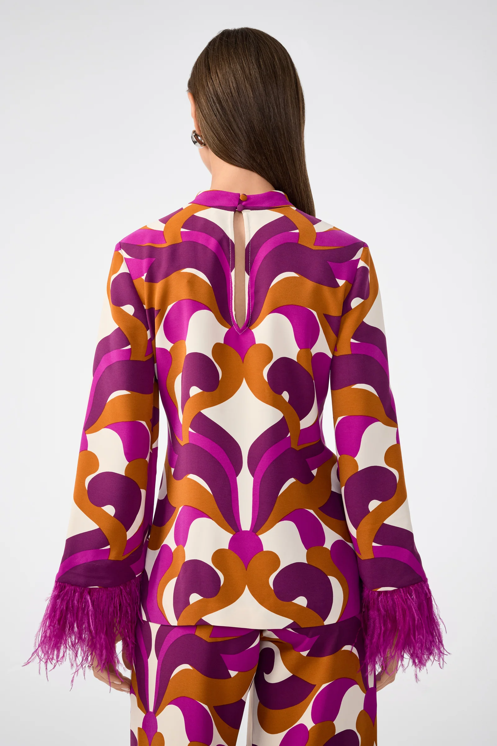 Nyssa Feather-Cuff Top - Image 4