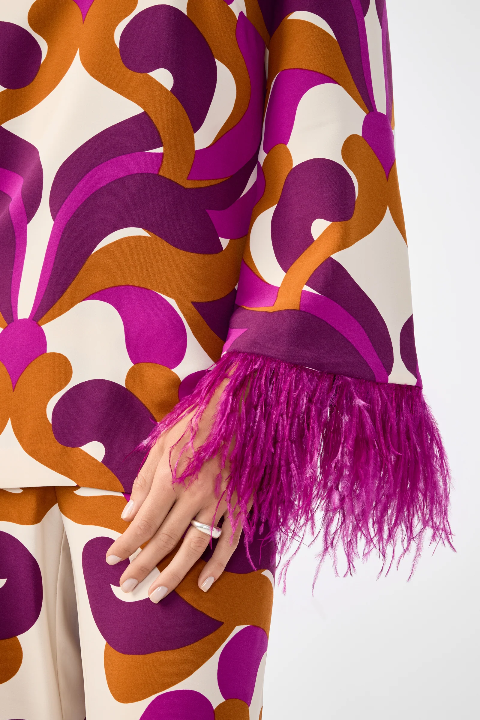 Nyssa Feather-Cuff Top - Image 5