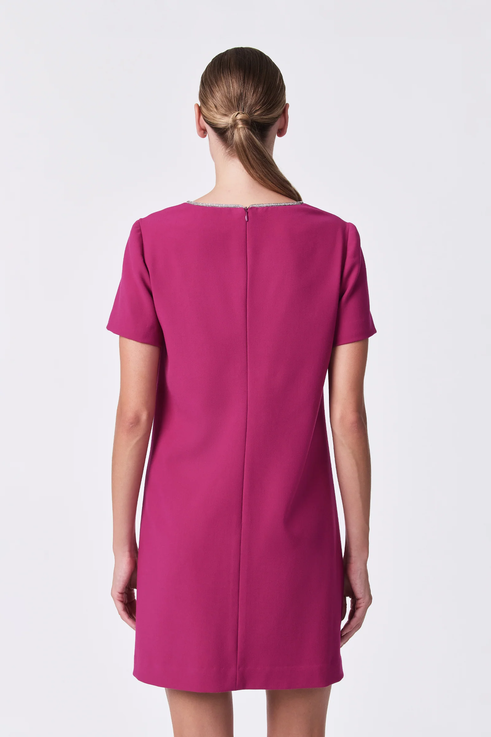 Obelle Crystal Trim Mini Dress - Image 4