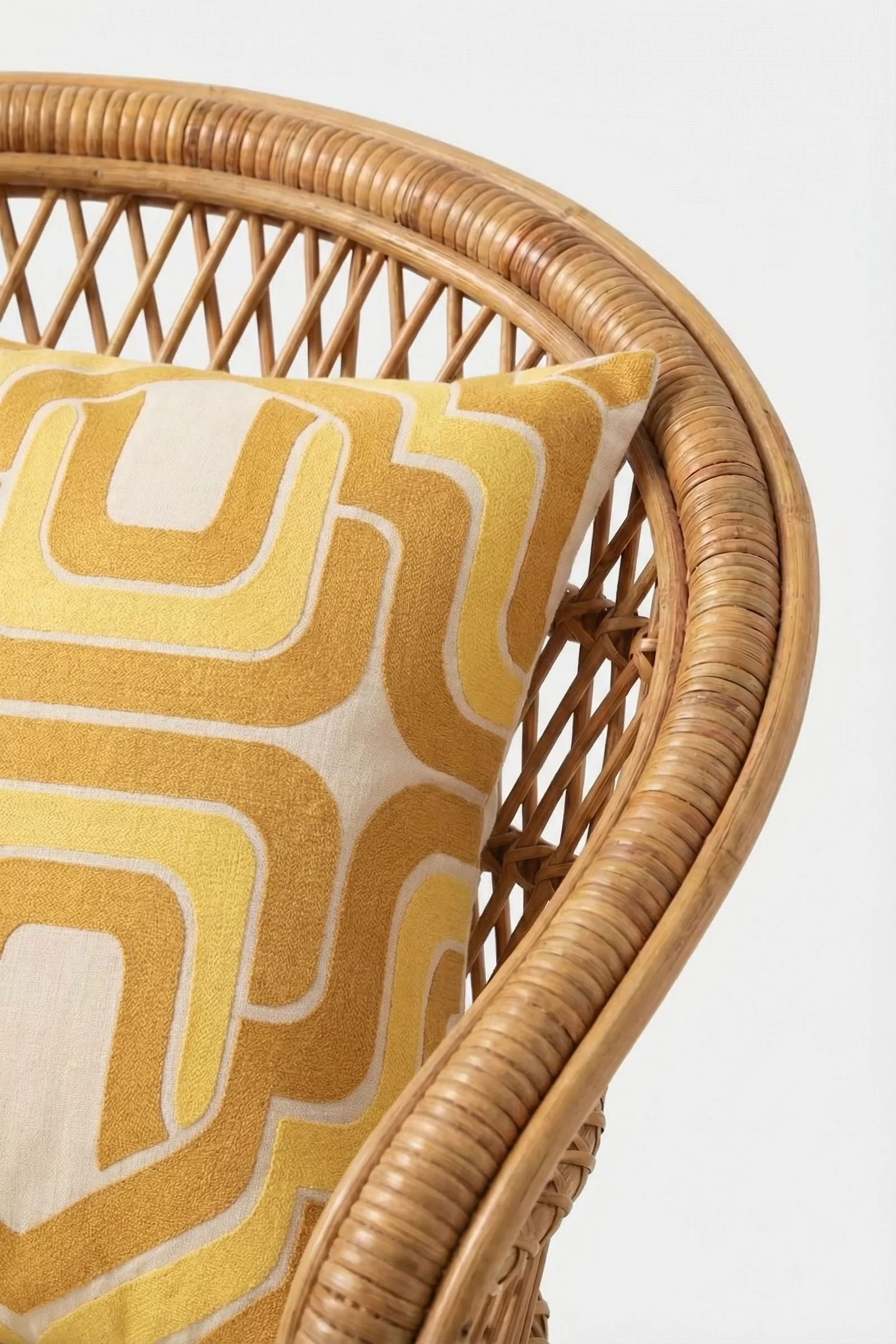 Ogee Amber Embroidered Square Pillow - Image 3