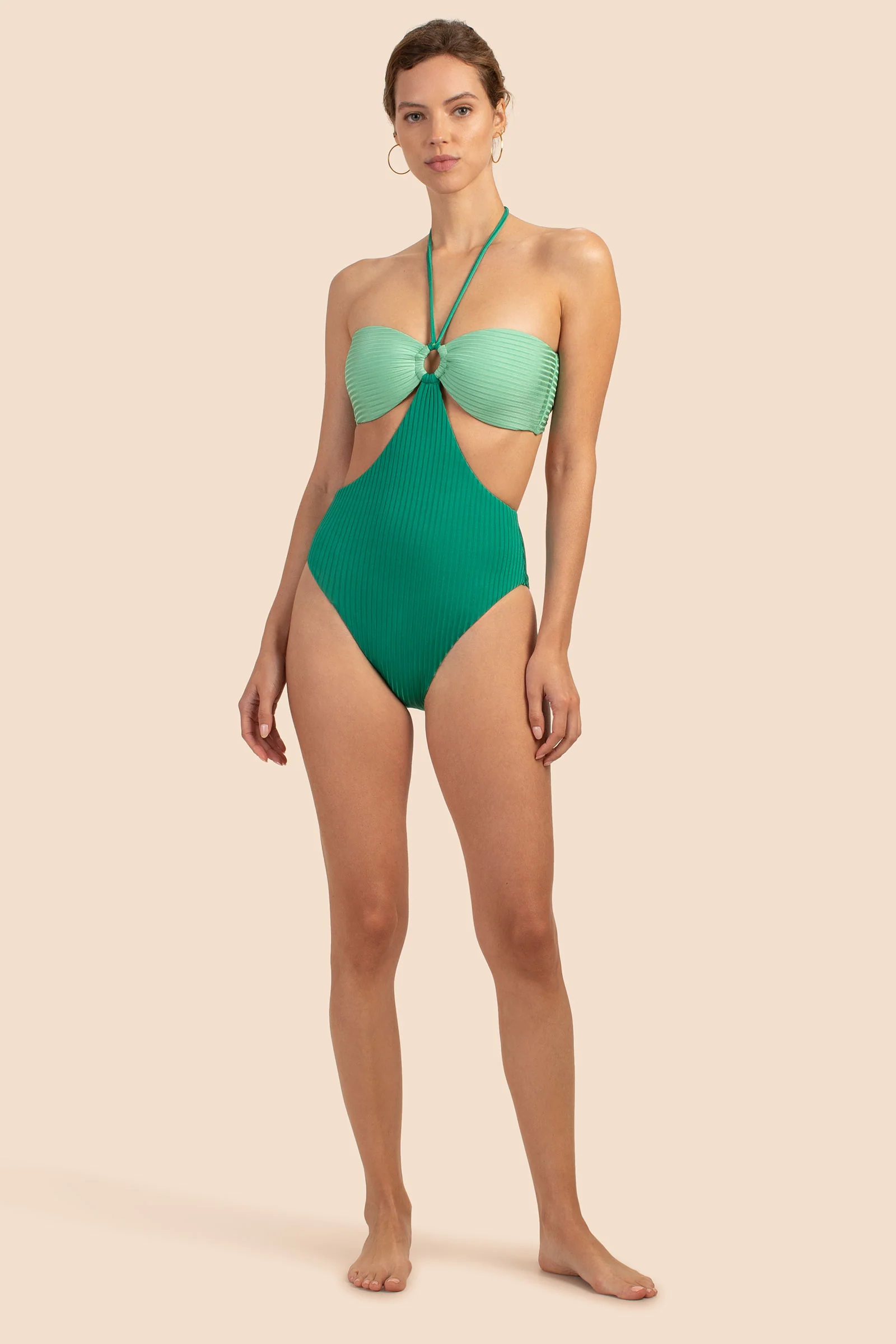 Olympia Rib Bandeau Maillot - Image 3