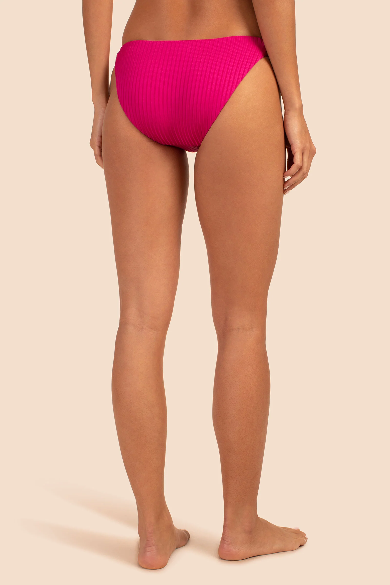 Women's Olympia Rib Low Rise French Cut Swim Bottom - Image 3