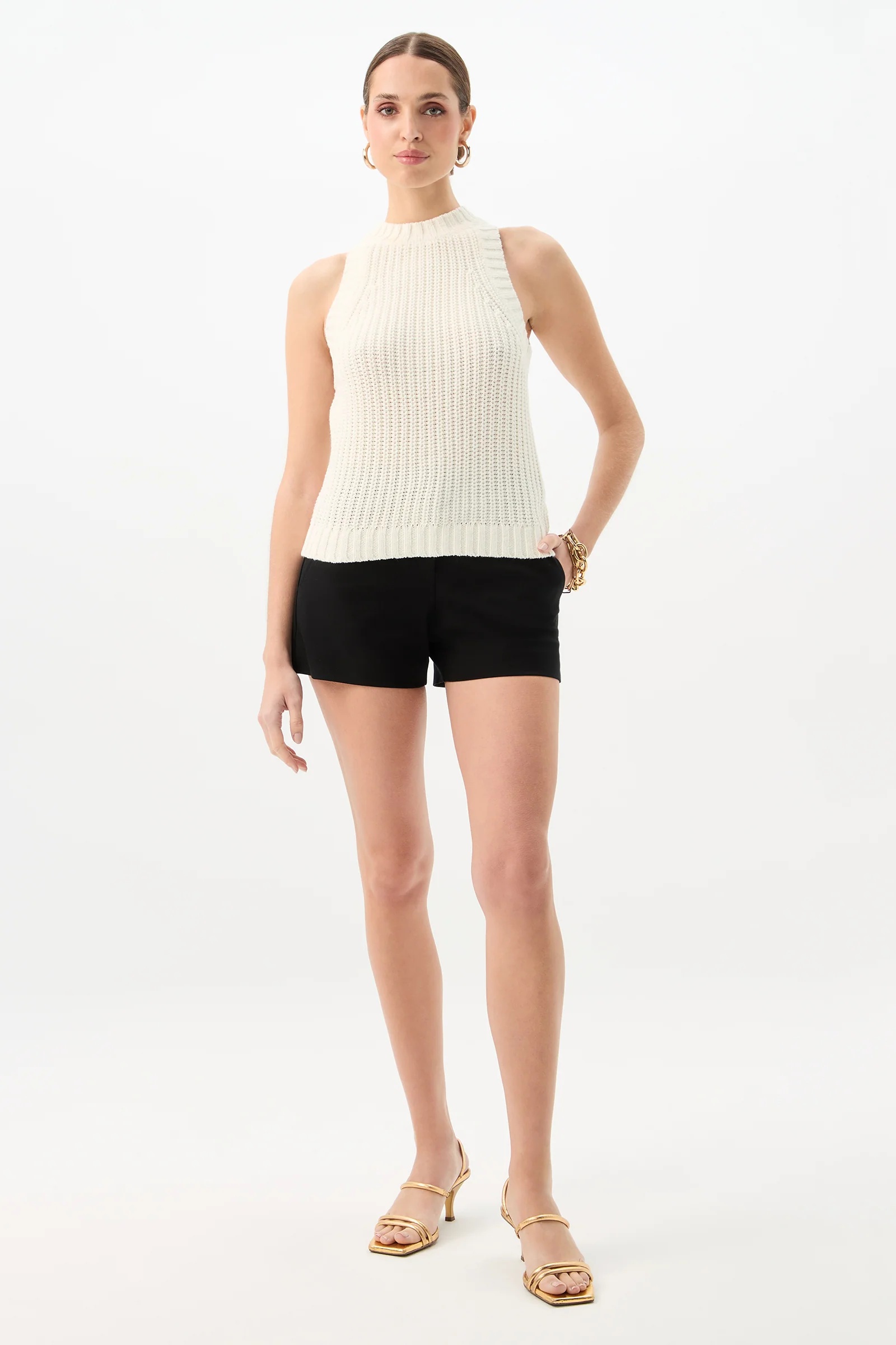 Paley Sleeveless Rib Knit Tank Top - Image 2