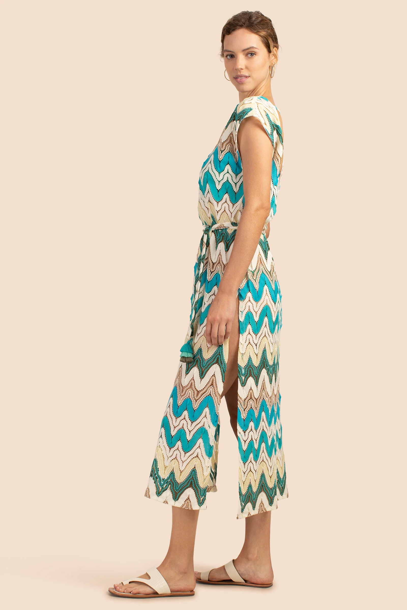 Palisades Crochet Column Dress - Image 3