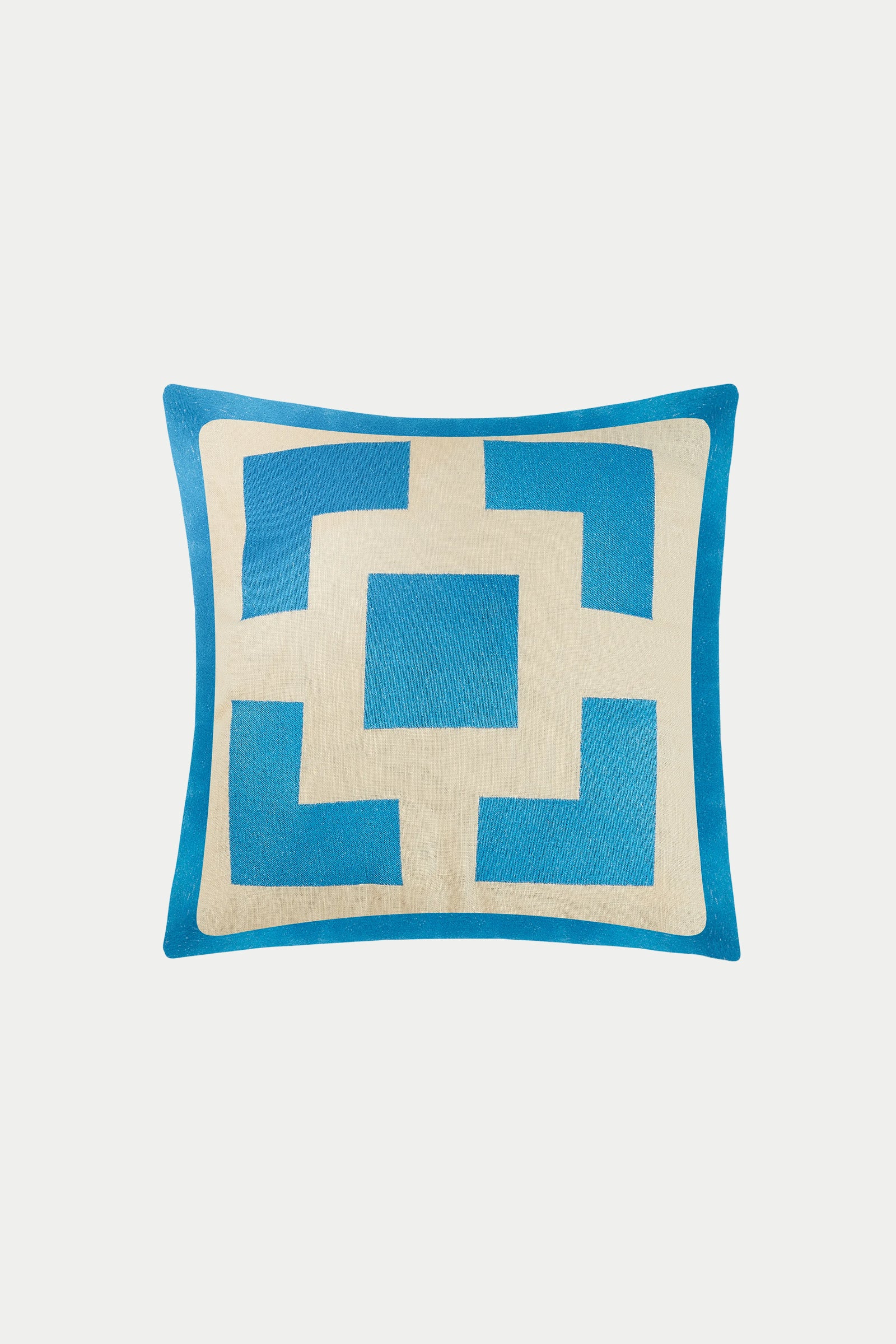Palm Springs Block Embroidered Square Pillow - Image 5