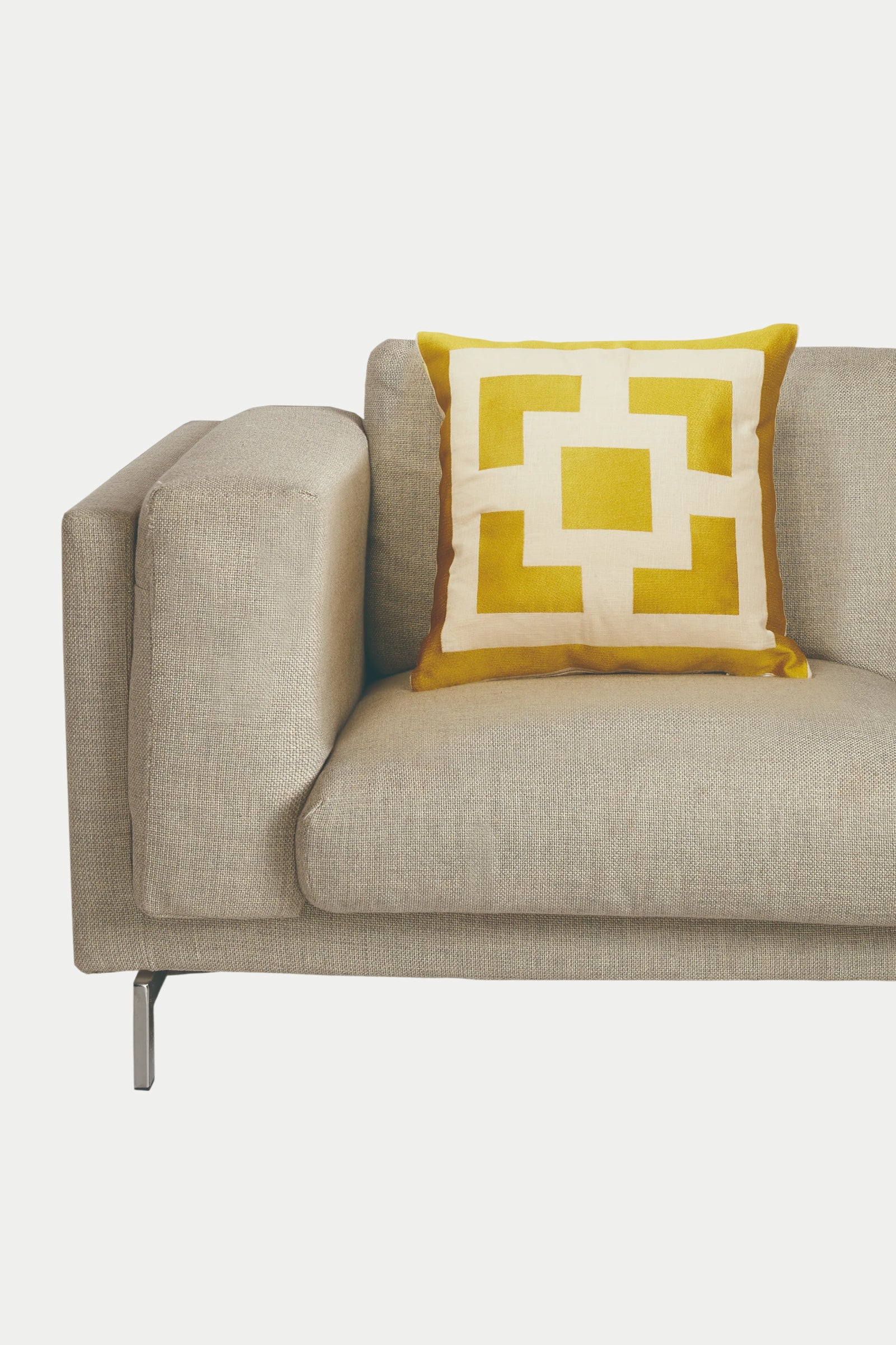 Palm Springs Block Embroidered Square Pillow - Image 6