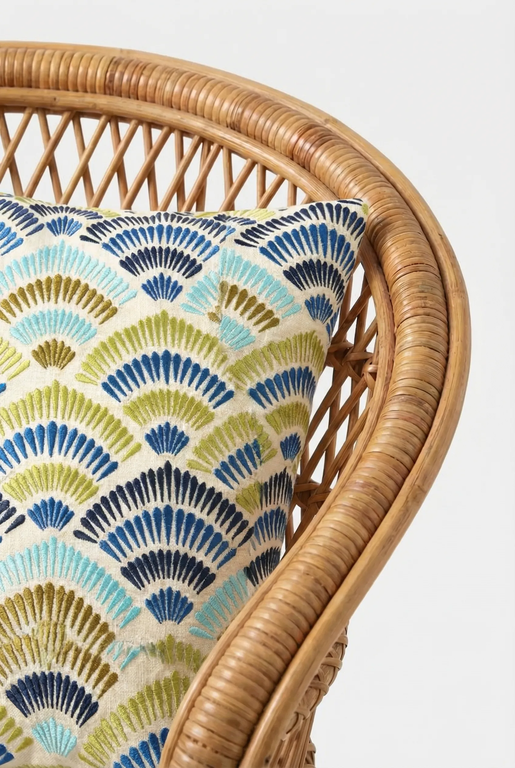 Pasadena Embroidered Square Pillow - Image 3