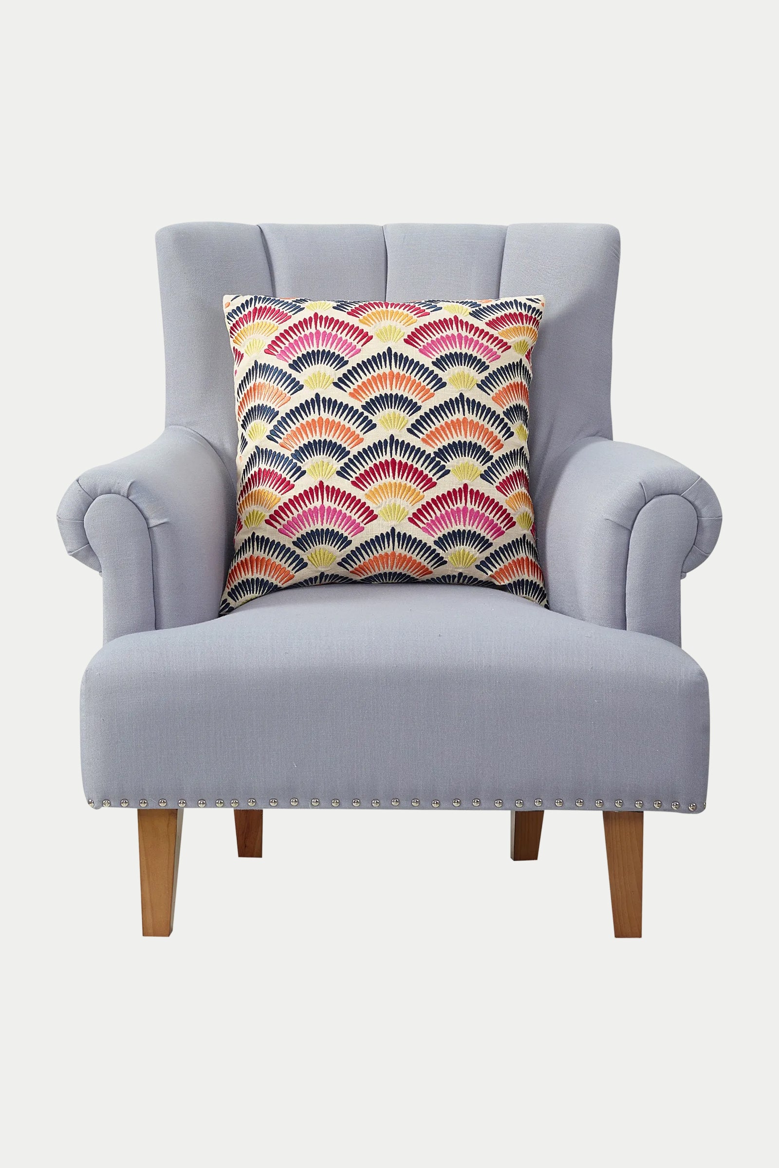 Pasadena Embroidered Square Pillow - Image 6