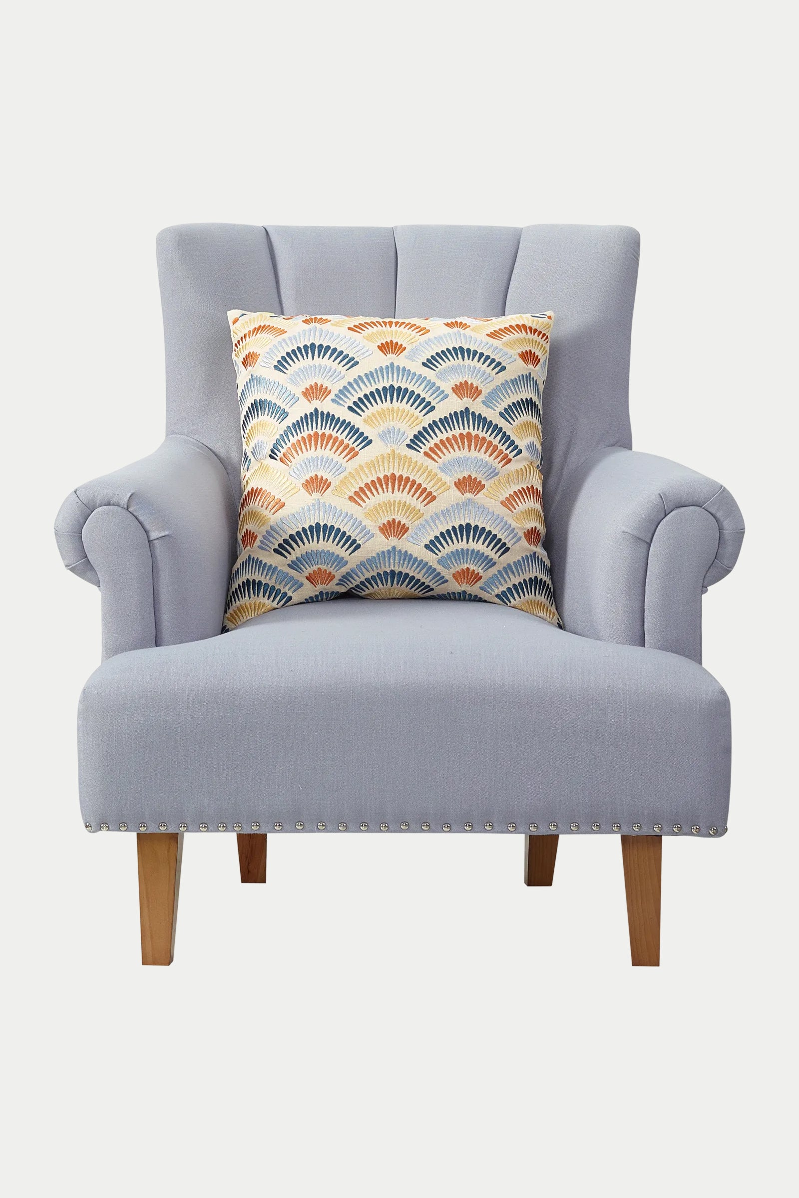 Pasadena Embroidered Square Pillow - Image 7