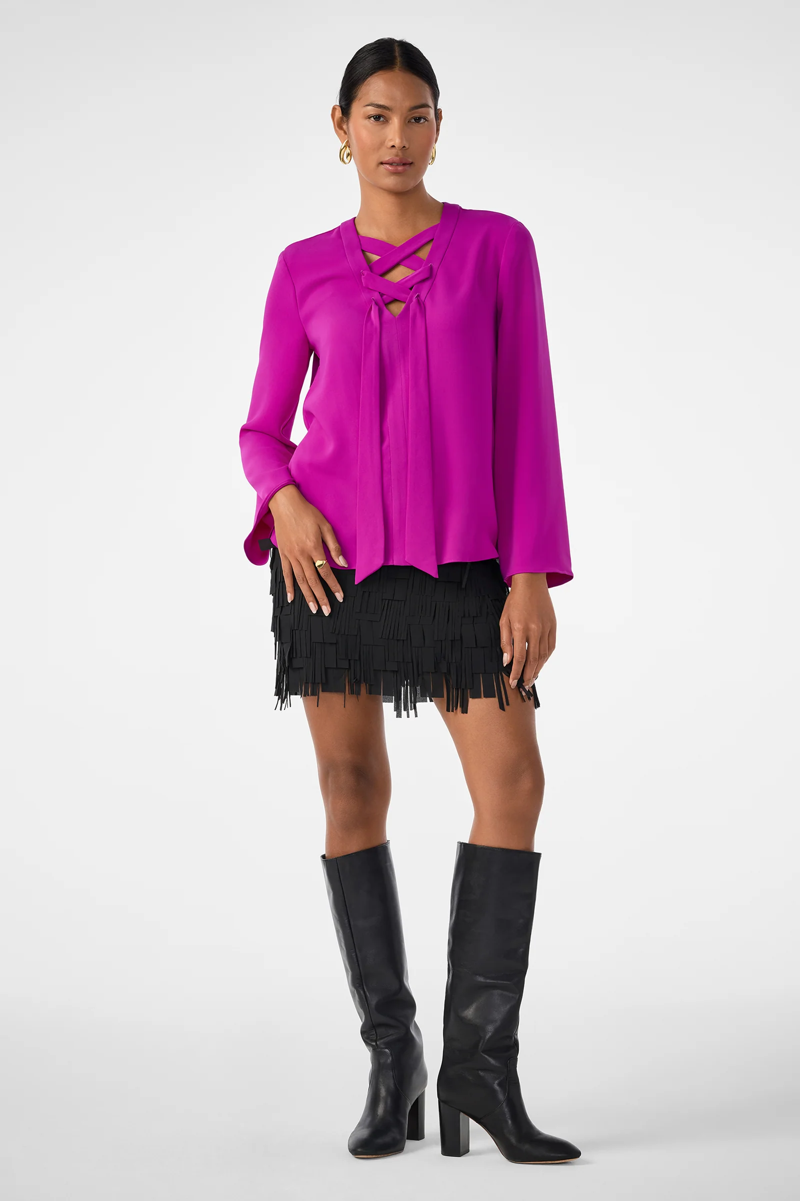 Picabella Lace-Up Top - Image 2