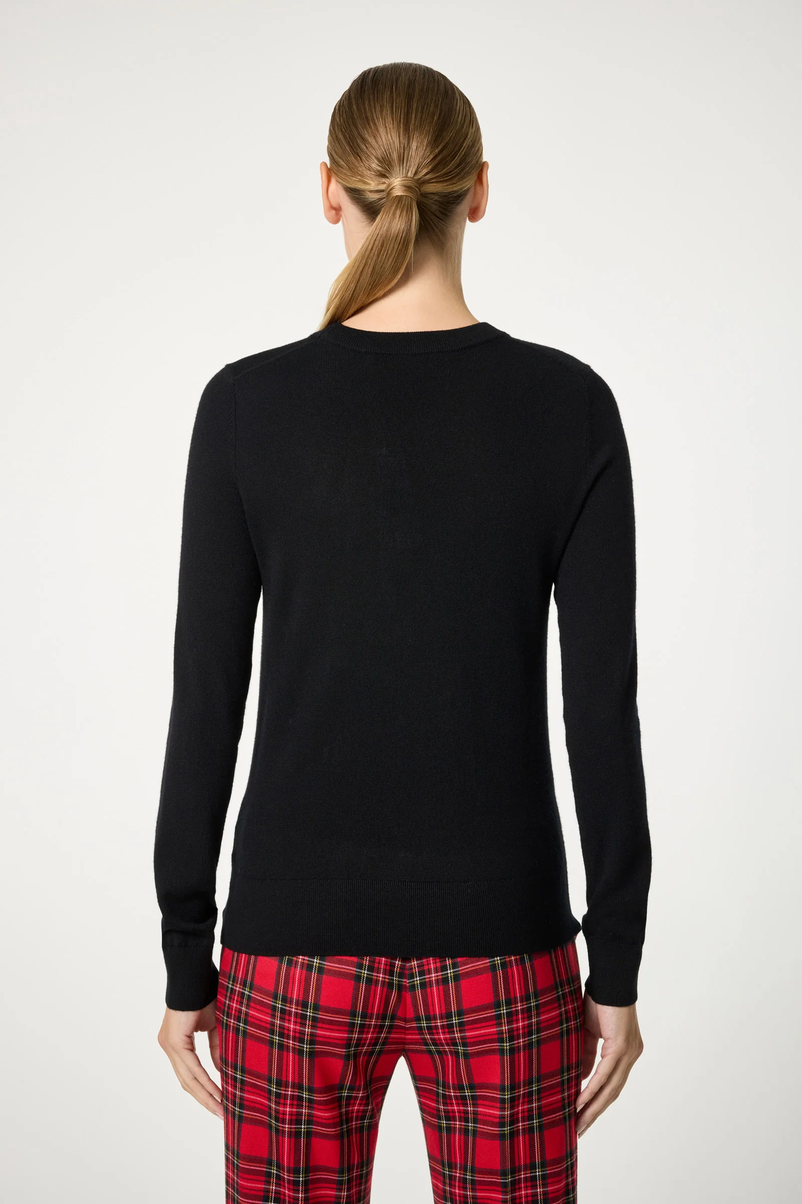 Plaid Heart Crewneck Sweater - Image 4