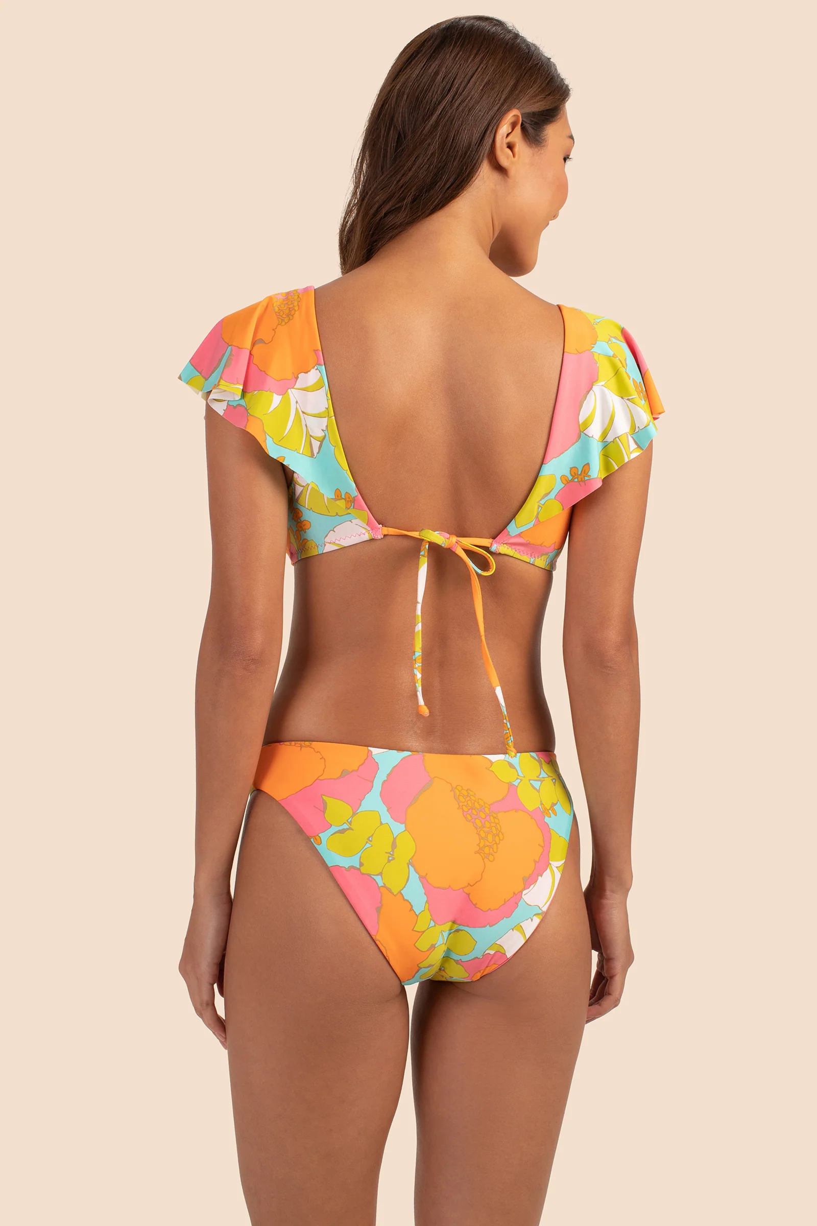 Playa De Flor Flutter Sleeve Swim Top - Image 2