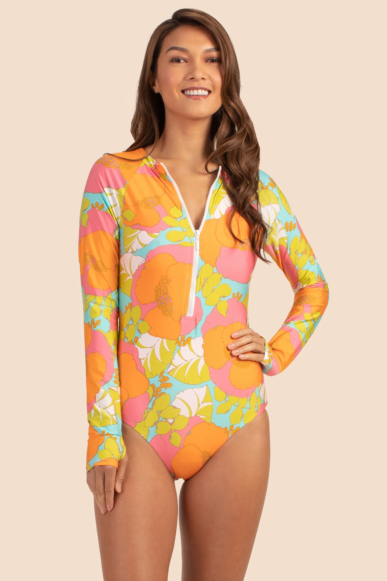 Playa De Flor Half Zip Long Sleeve Paddle Suit