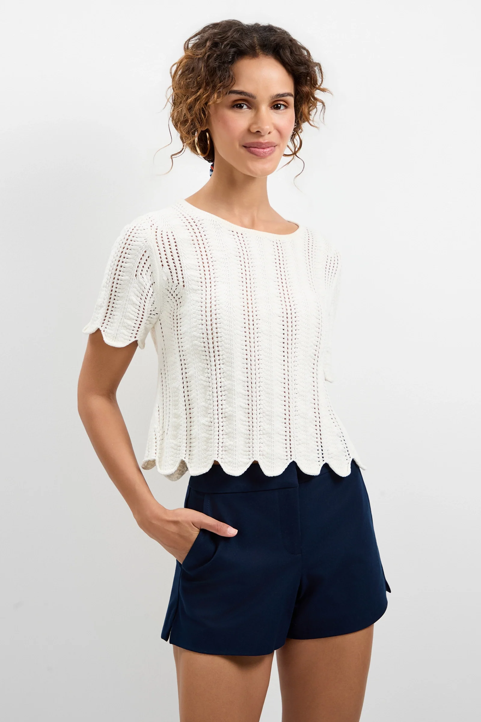 Playa Largo Wavy Knit Top - Image 2