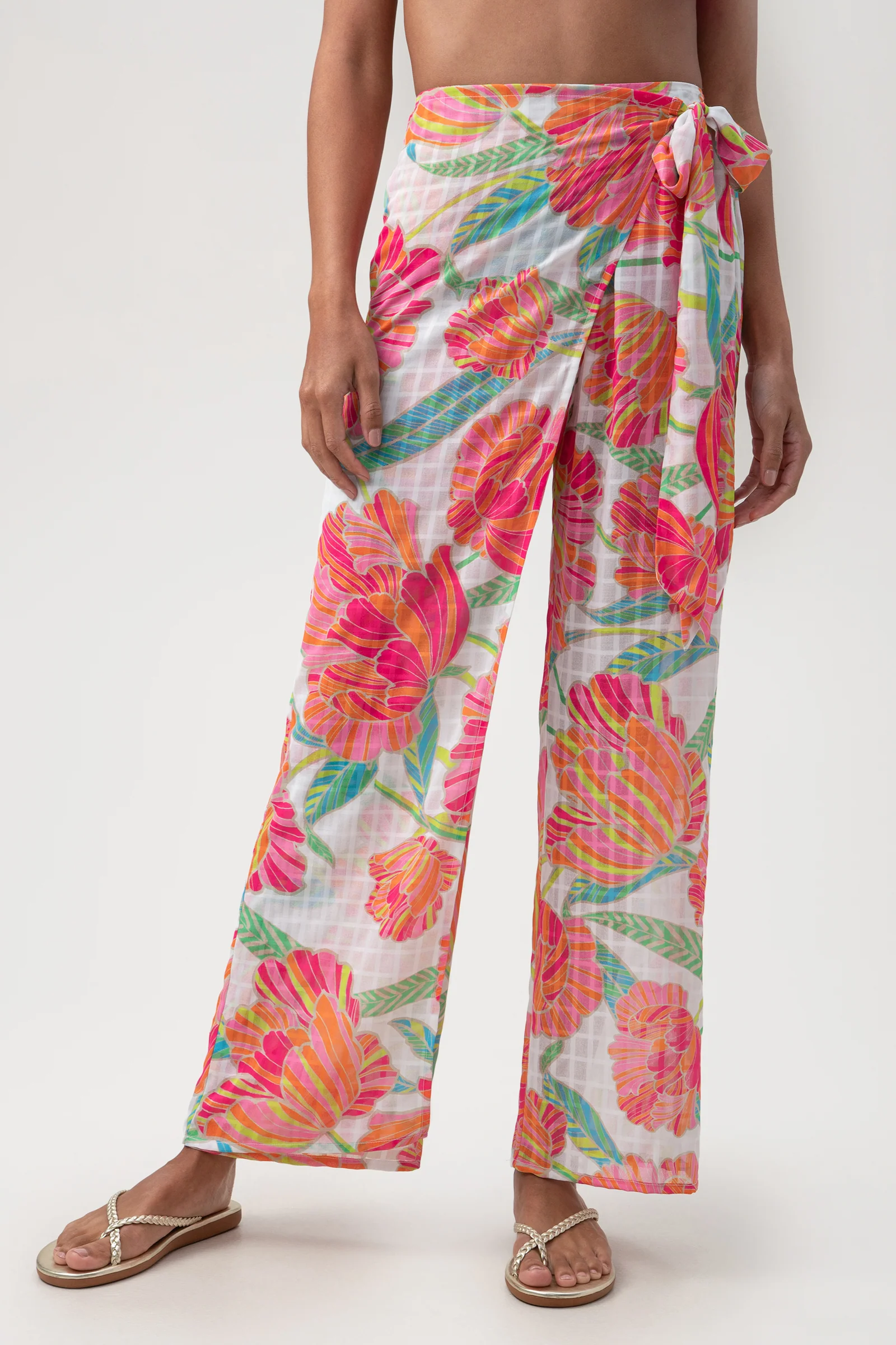 Women's Poppy Relaxed Crossover Swim Cover-Up Pant