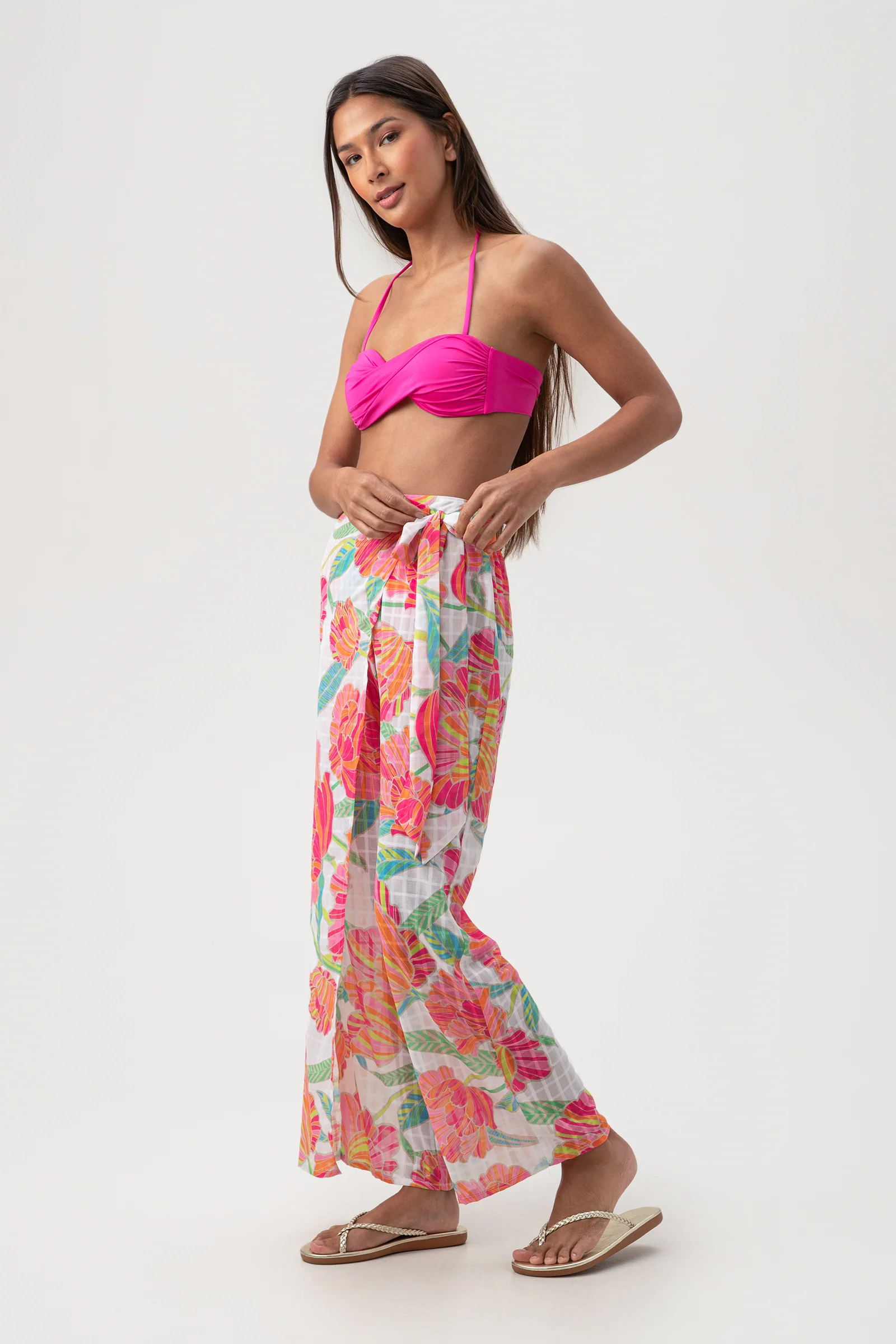 Women's Poppy Relaxed Crossover Swim Cover-Up Pant - Image 6