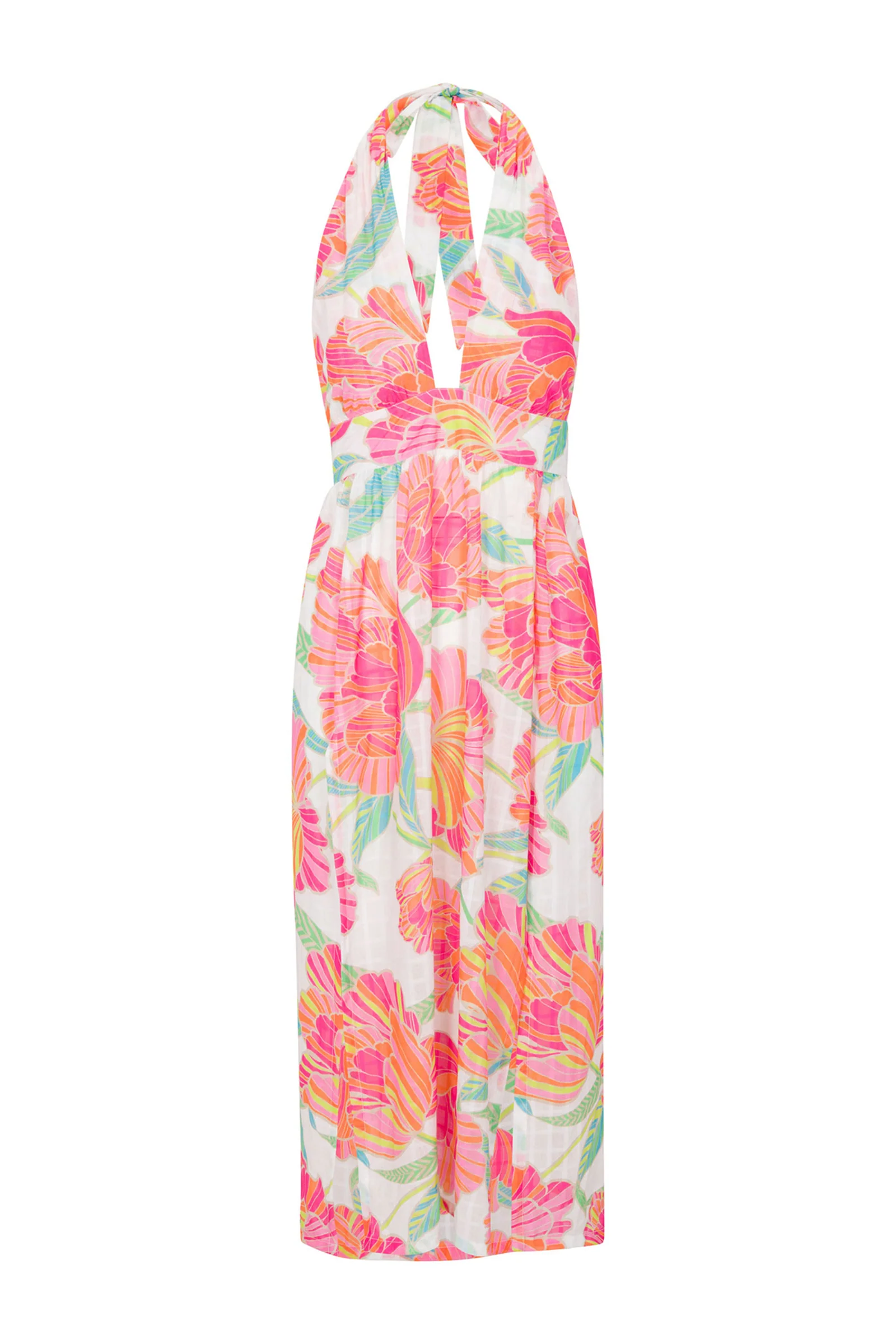 Women's Poppy Sleeveless Halter Midi Dress - Image 2