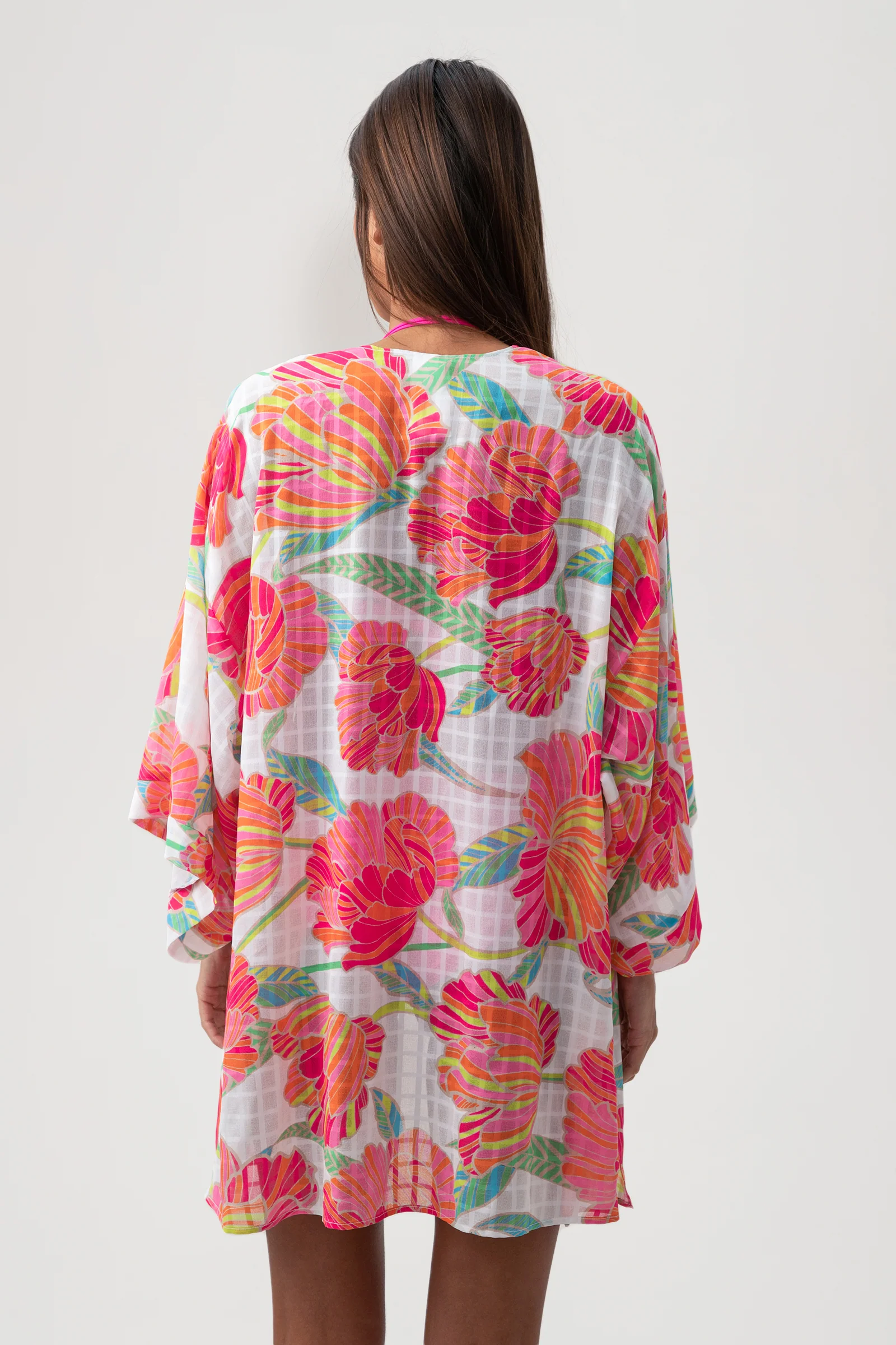 Women's Poppy Tie Front Swim Cover-Up Shirt - Image 3
