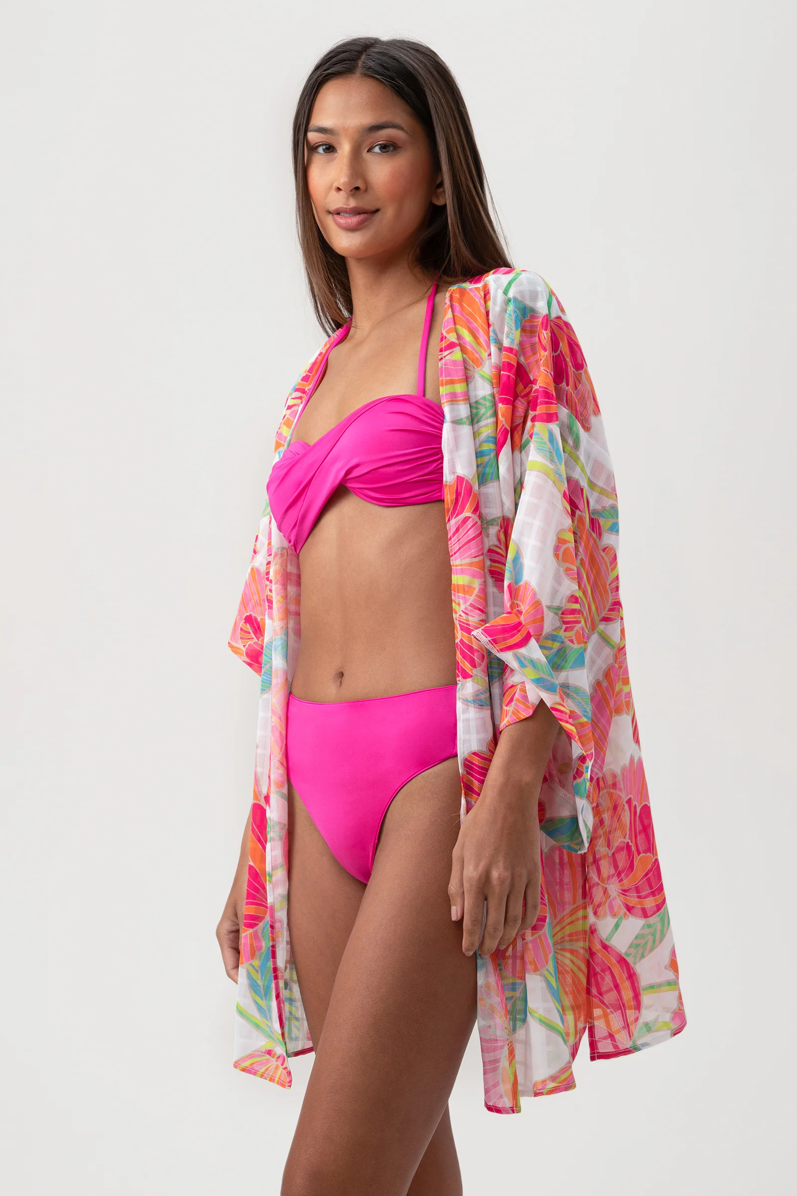 Women's Poppy Tie Front Swim Cover-Up Shirt - Image 5