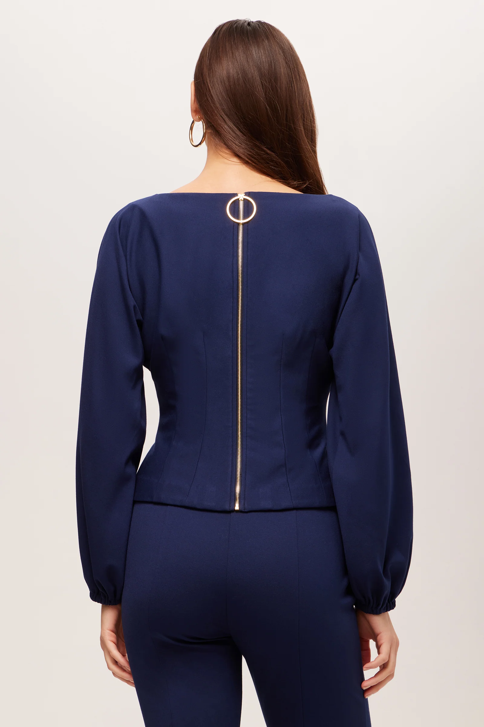 Prime Long-Sleeve Boatneck Top - Cozy Ponte - Image 3