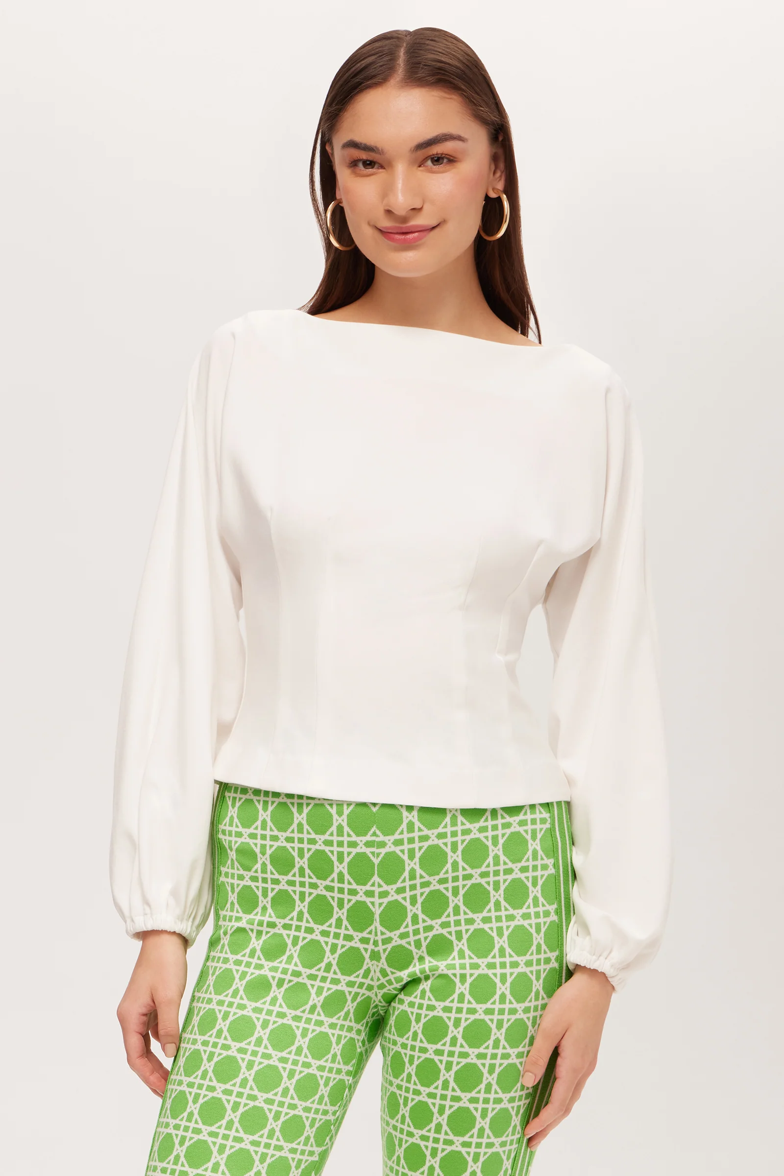 Prime Long-Sleeve Boatneck Top - Cozy Ponte - Image 4